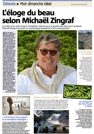 NICE MATIN " Praising Beauty according to Michaël Zingraf "