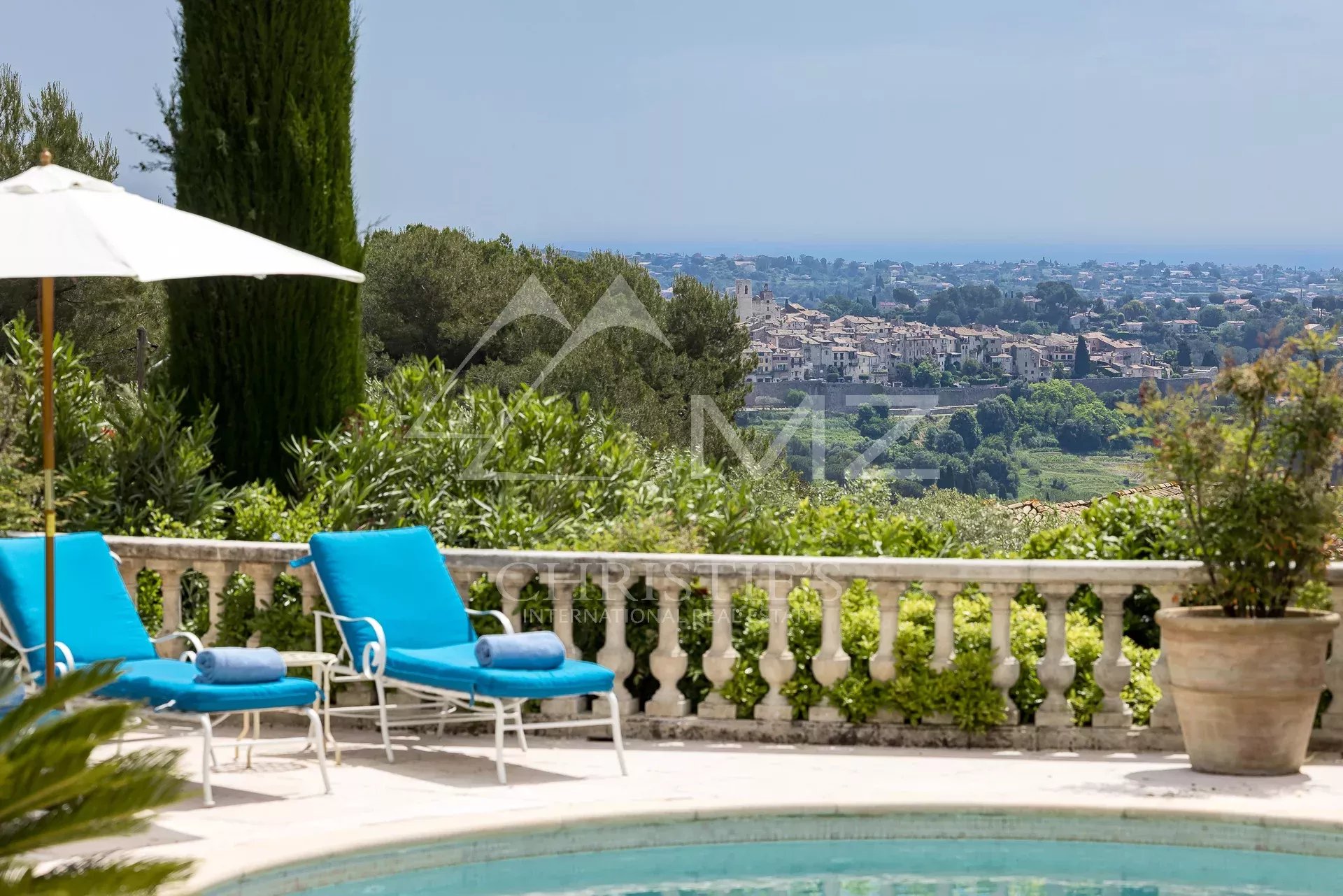 Saint-Paul-de-Vence - Vue panoramique mer et village - 4 chambres