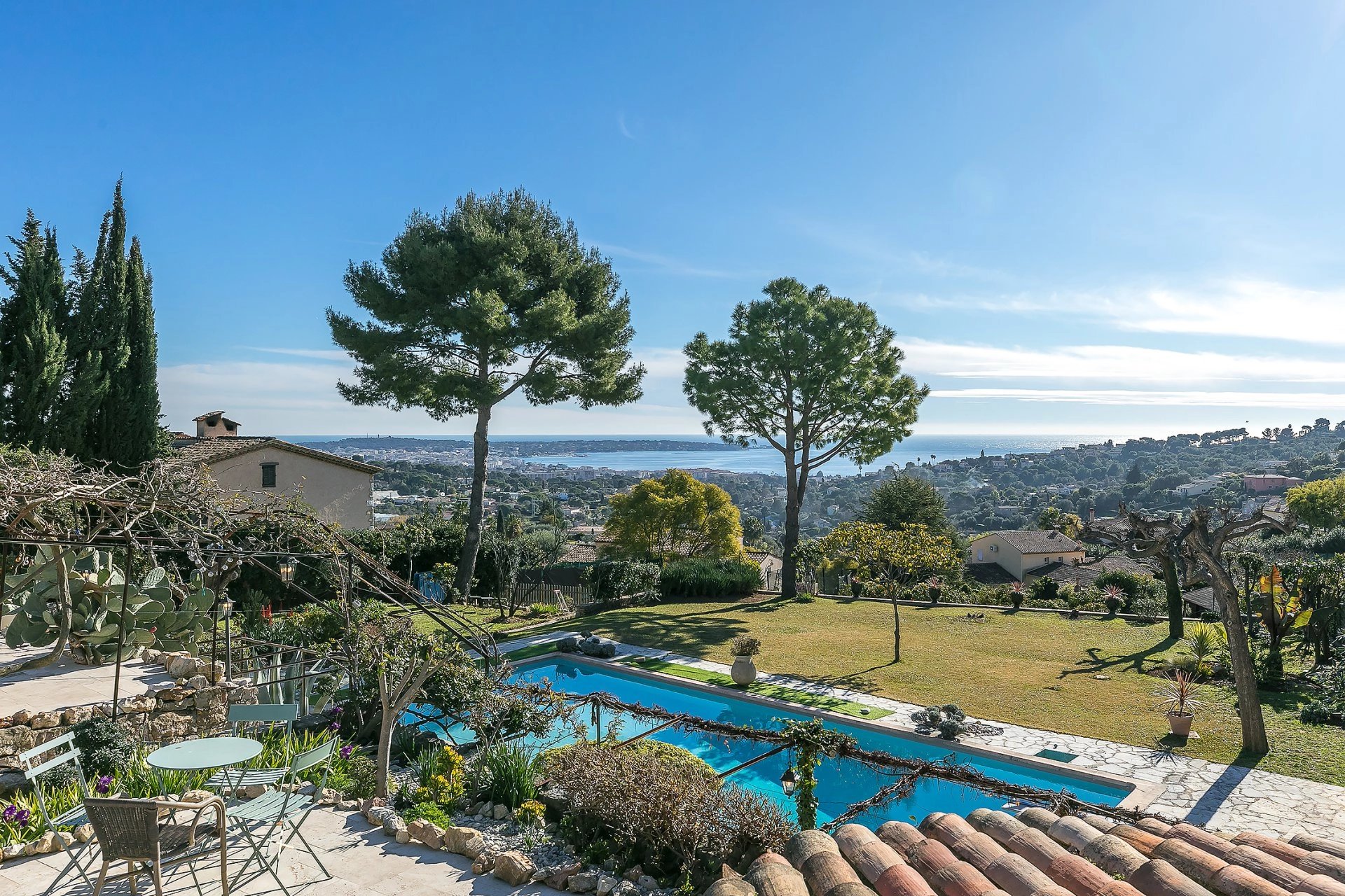 Antibes - Villa avec vue mer panoramique