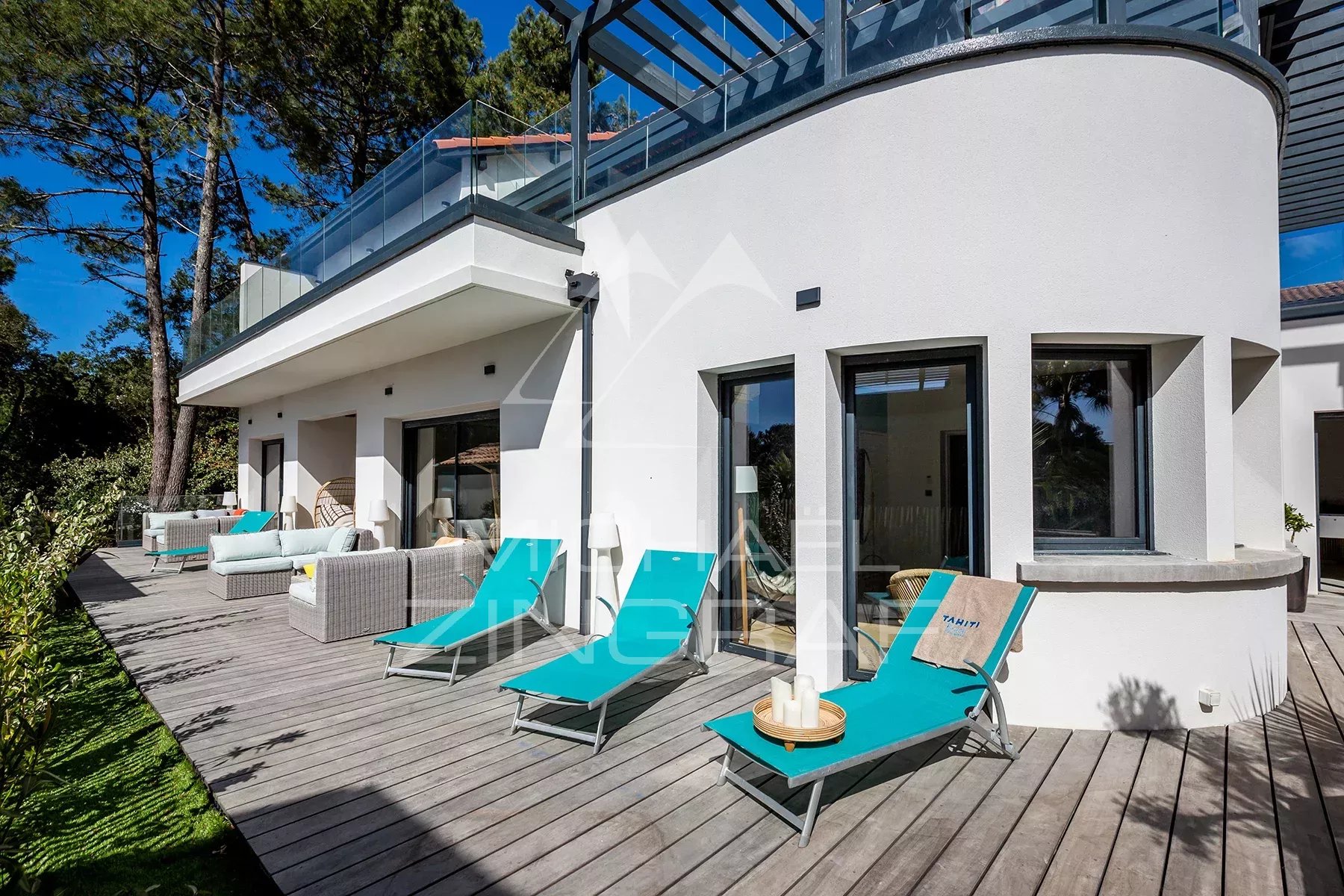 Villa contemporaine - Vue Bassin d'Arcachon