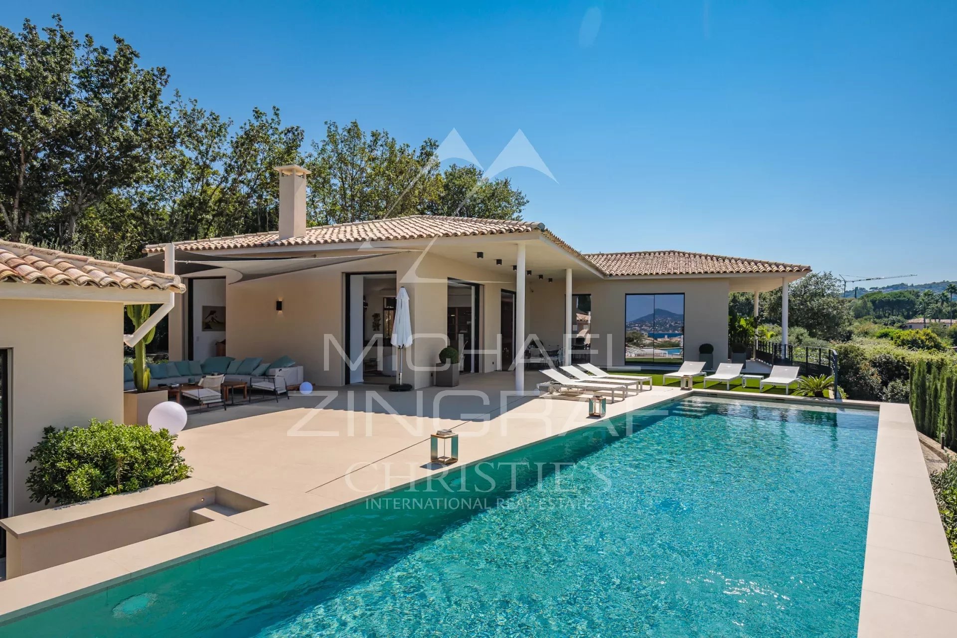 Saint-Tropez centre - Villa contemporaine vue mer exceptionnelle