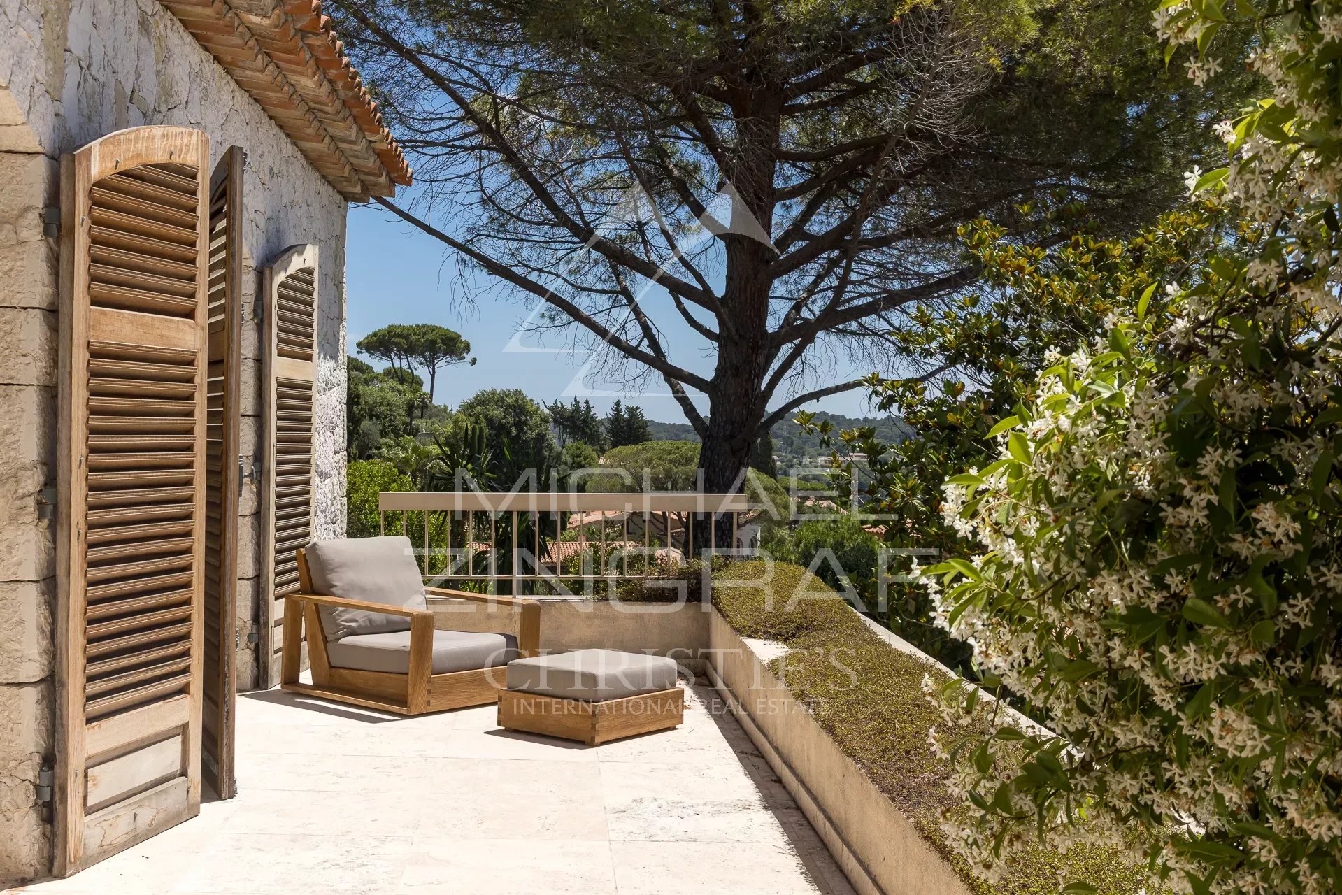 Mougins - Zu Fuß zum Dorf, Panoramablick auf das Meer - 5 Schlafzimmer