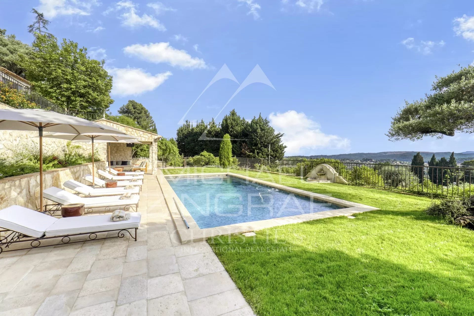 Saint-Paul-de-Vence - Provenzalische Villa mit Meer- und Hügelblick - 5 Schlafzimmer