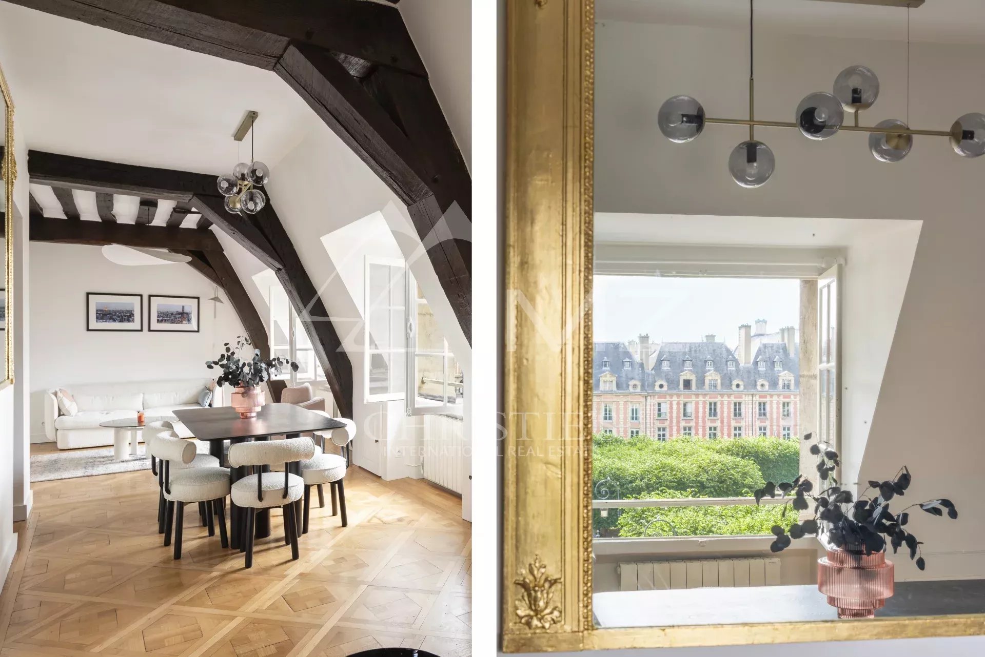 Apartment sale - Paris 75004 - Place des Vosges - Top floor - Renovated