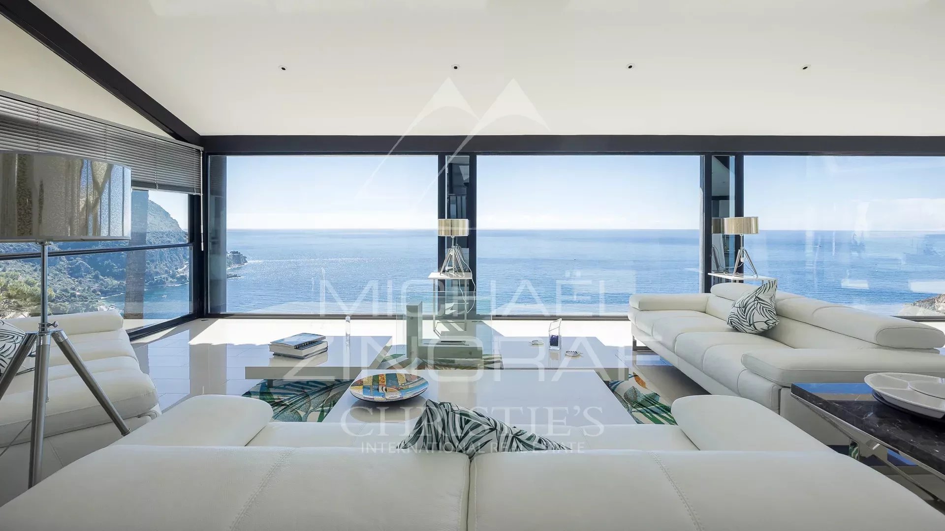 Èze - Splendide villa contemporaine avec vue mer panoramique