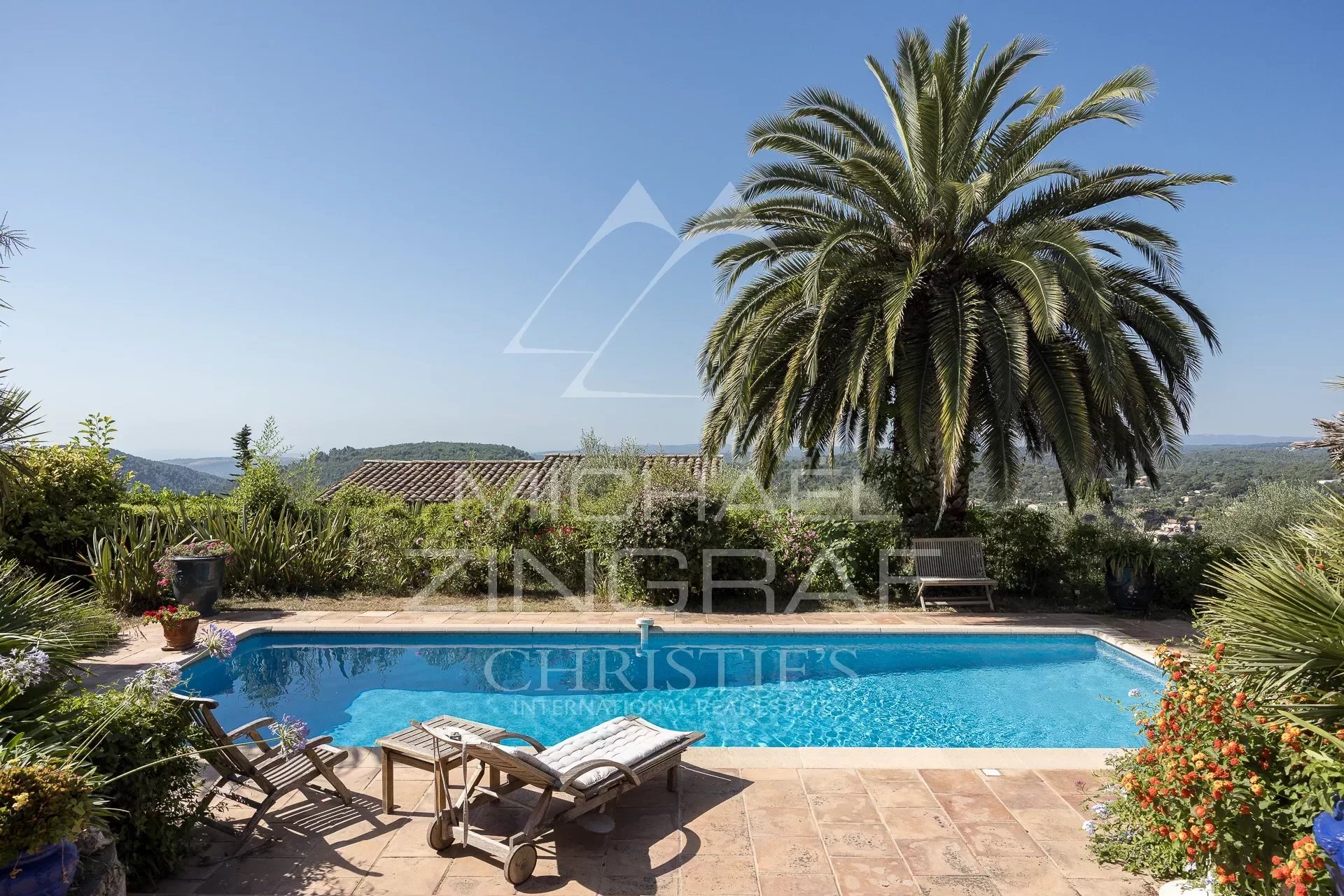 Tourrettes-sur-Loup - Provenzalische Villa mit Meerblick