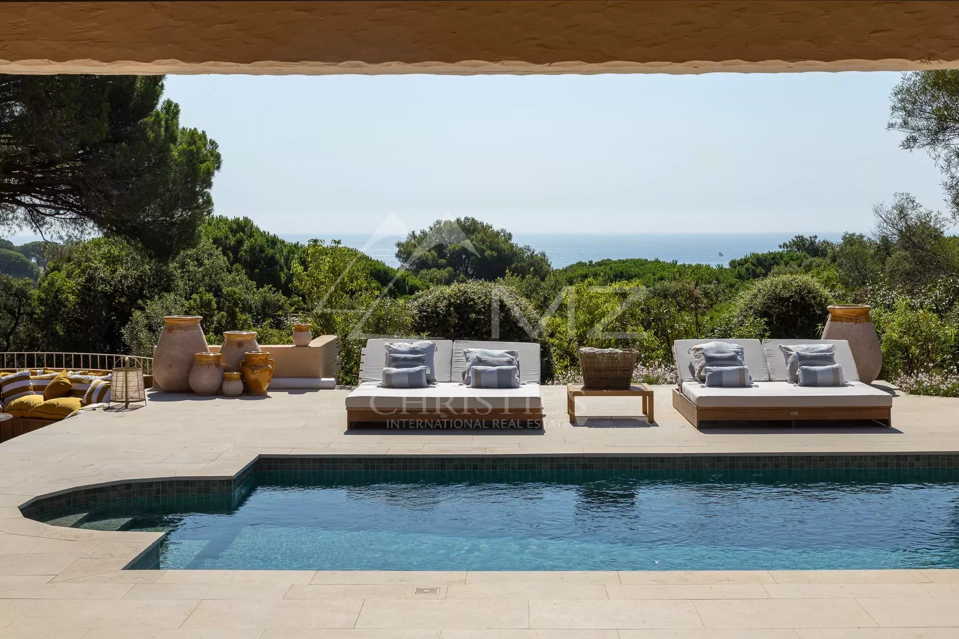 Propriété provençale avec vue mer - Plage à pied - Sainte-Maxime