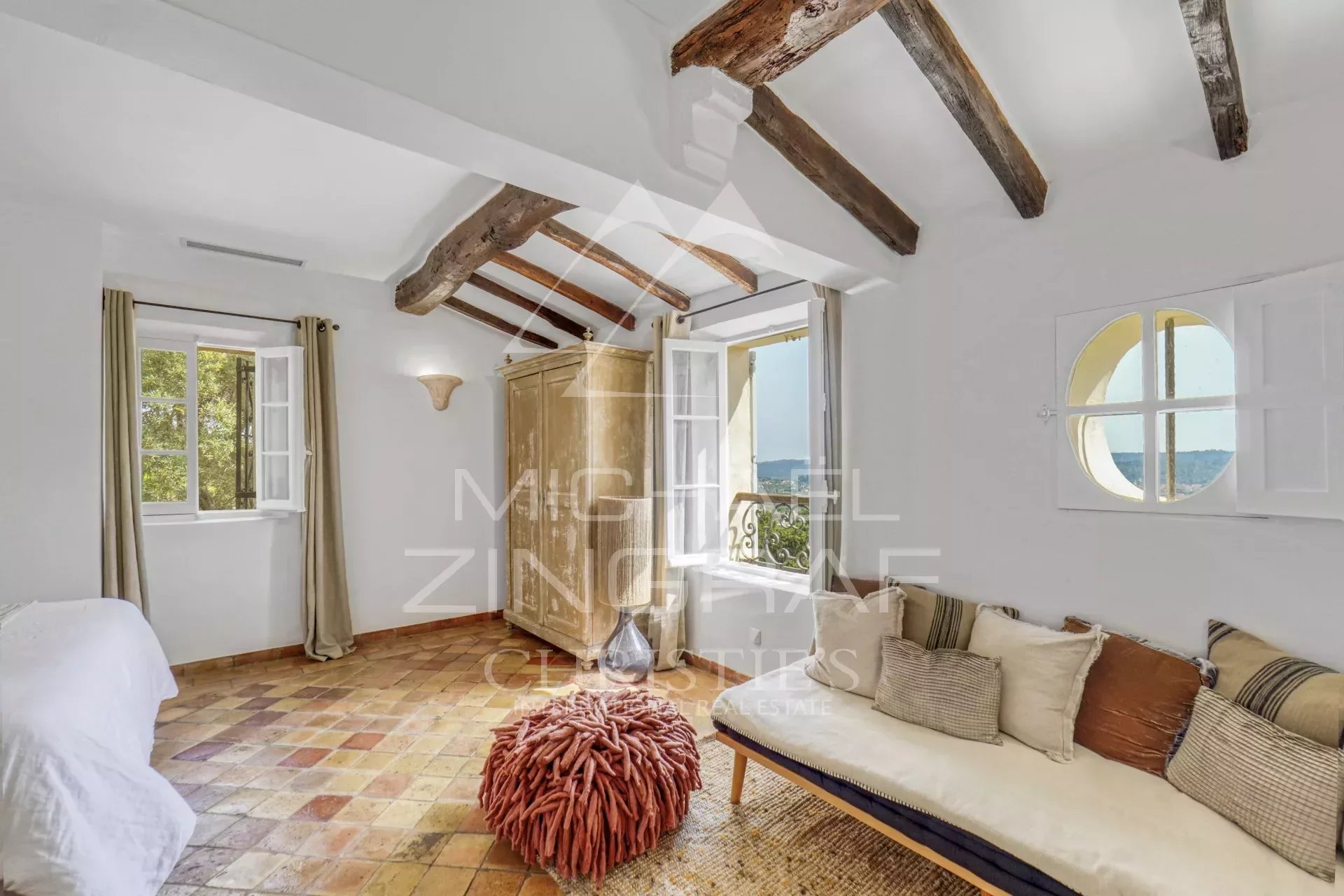 Saint-Paul-de-Vence - Provenzalische Villa mit Meer- und Hügelblick - 5 Schlafzimmer