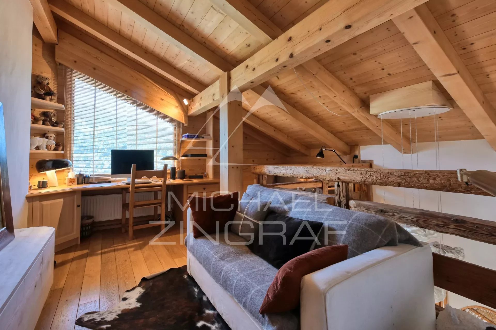 Demi-Quartier - Chalet "coup de coeur" traditionnel avec vue panoramique Mont-Blanc