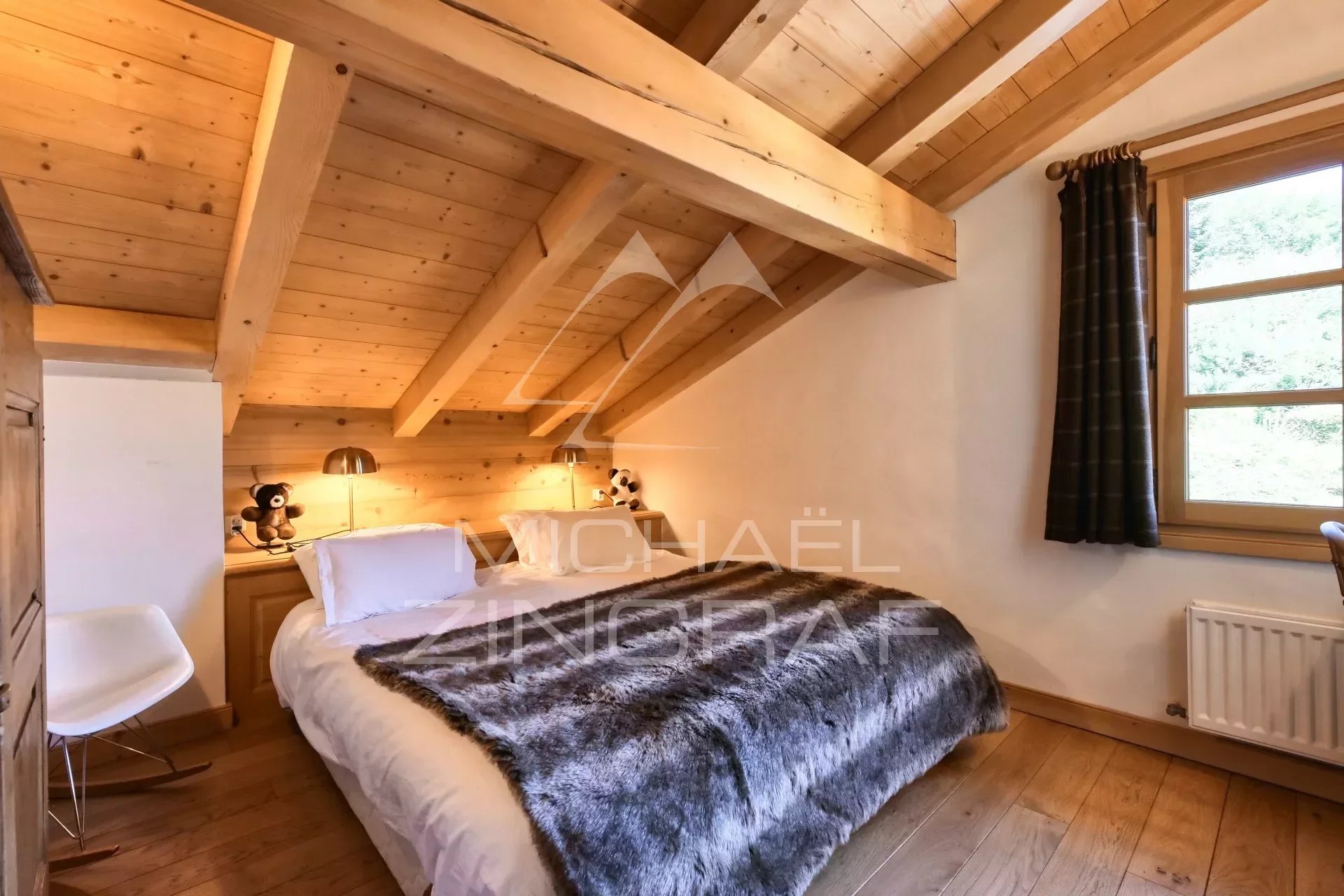 Demi-Quartier - Traditionelles "coup de coeur" Chalet mit Panoramablick Mont-Blanc