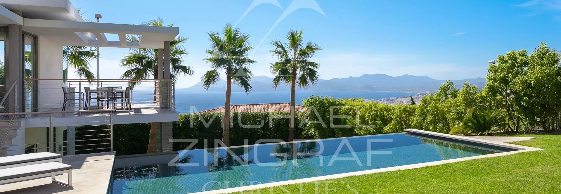 Cannes-Californie - Villa with panoramic sea view