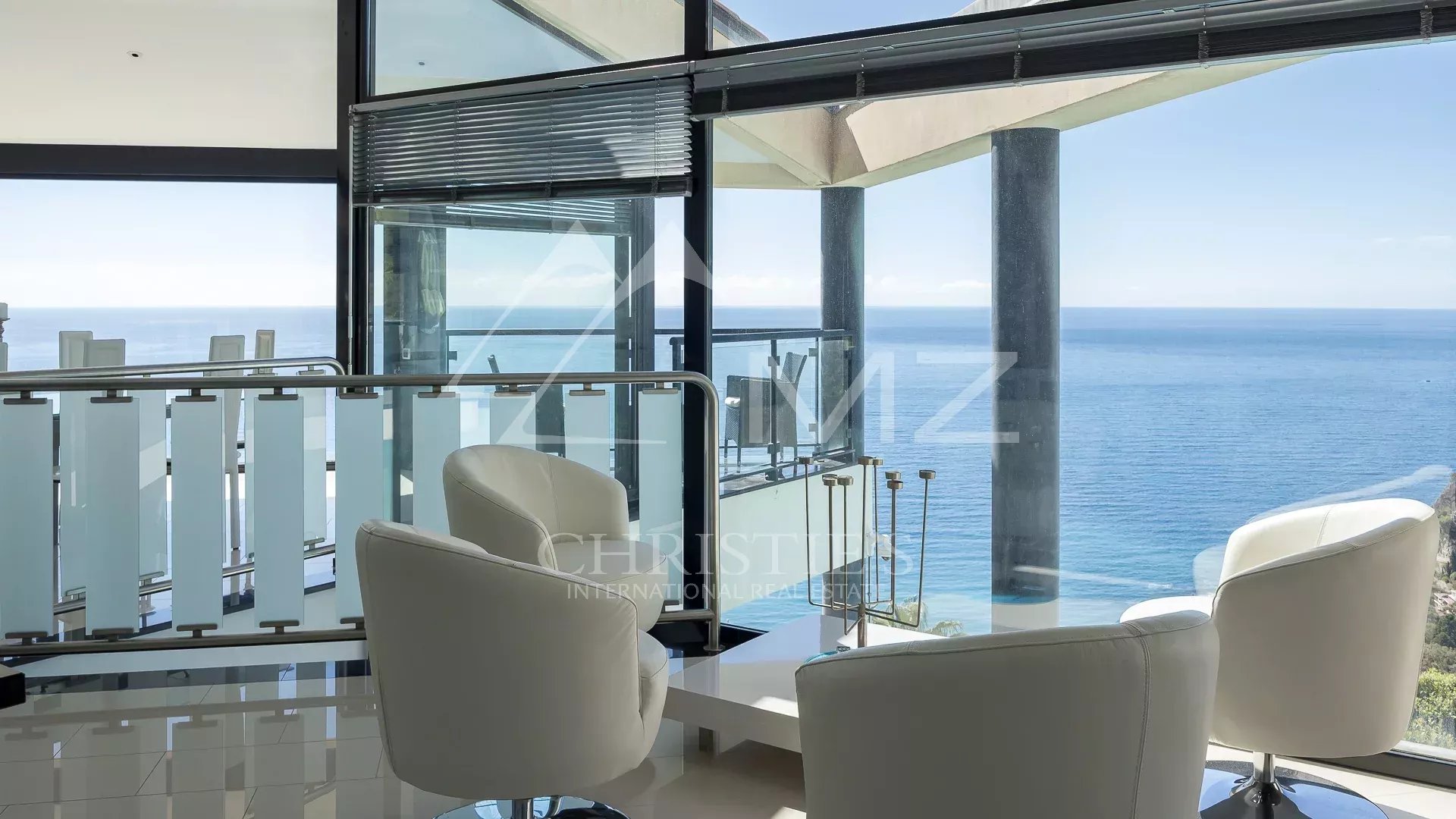 Èze - Splendide villa contemporaine avec vue mer panoramique