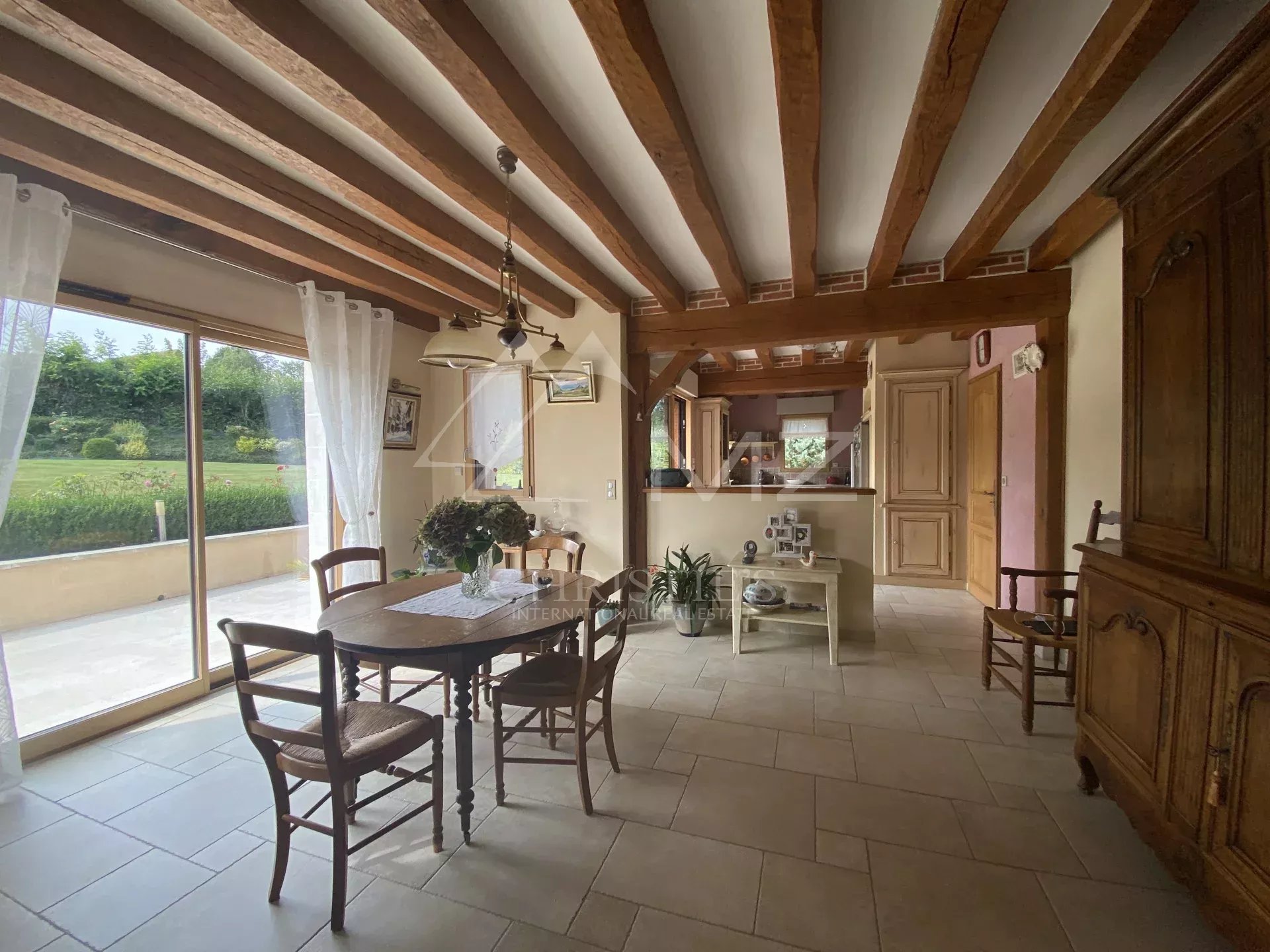 Maison normande avec piscine