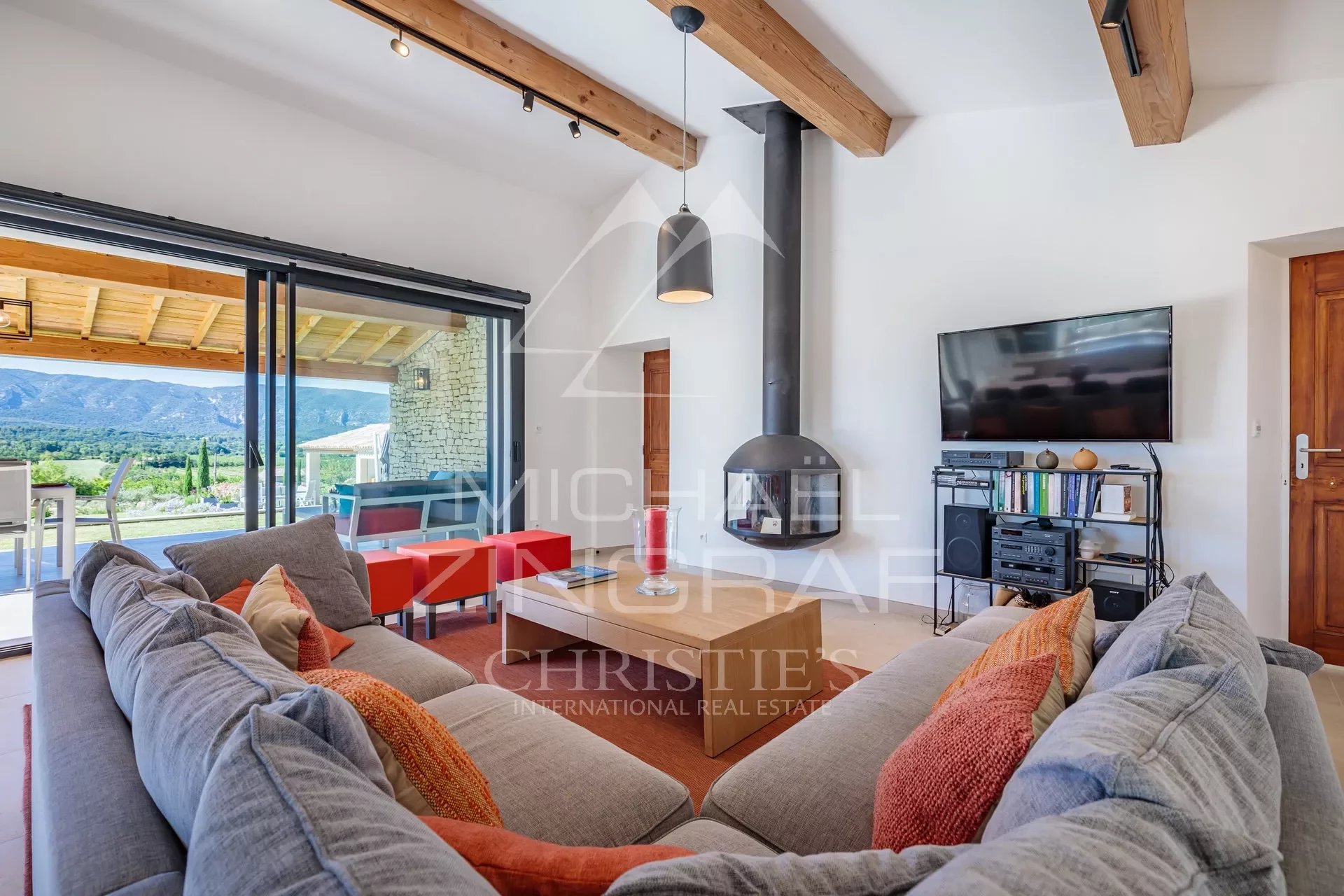 Gordes - Schönes Ferienhaus mit beheiztem Pool und außergewöhnlichem Blick auf den Luberon