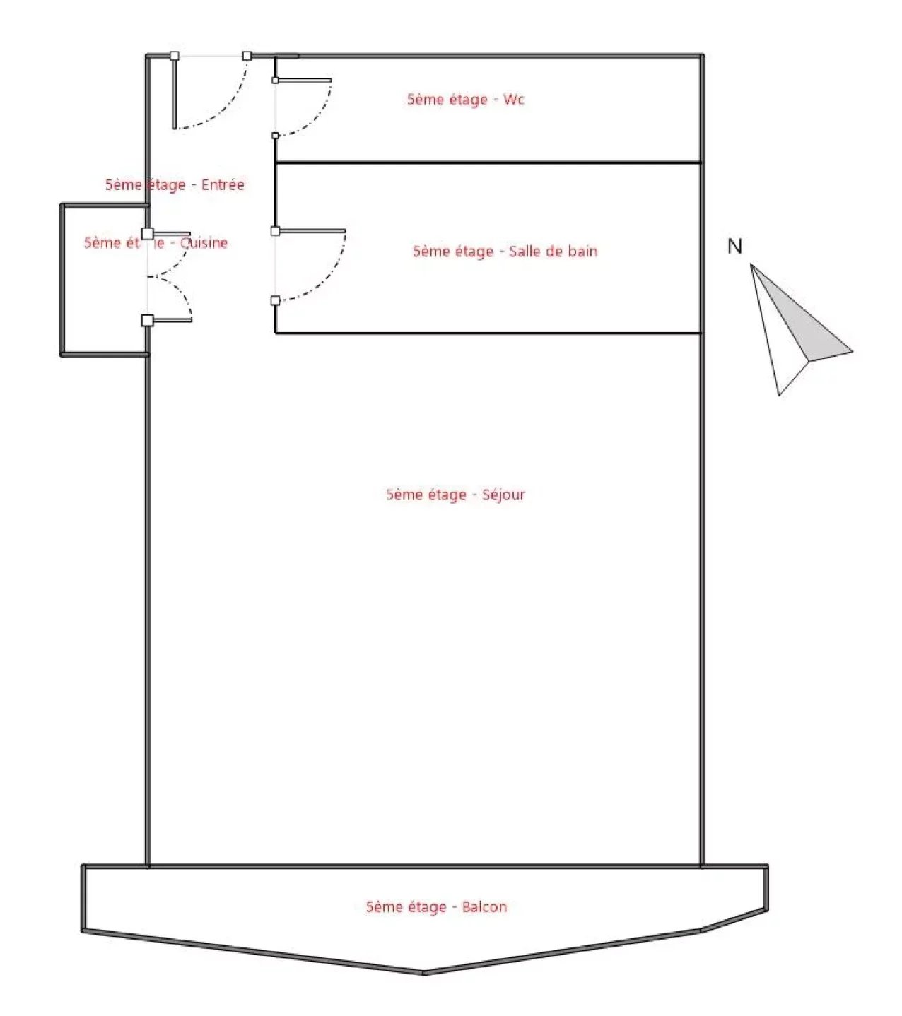 Studio in the heart of the Champs-Elysées with balcony view of the Eiffel Tower to renovate - ideal pied-à-terre - Paris 8