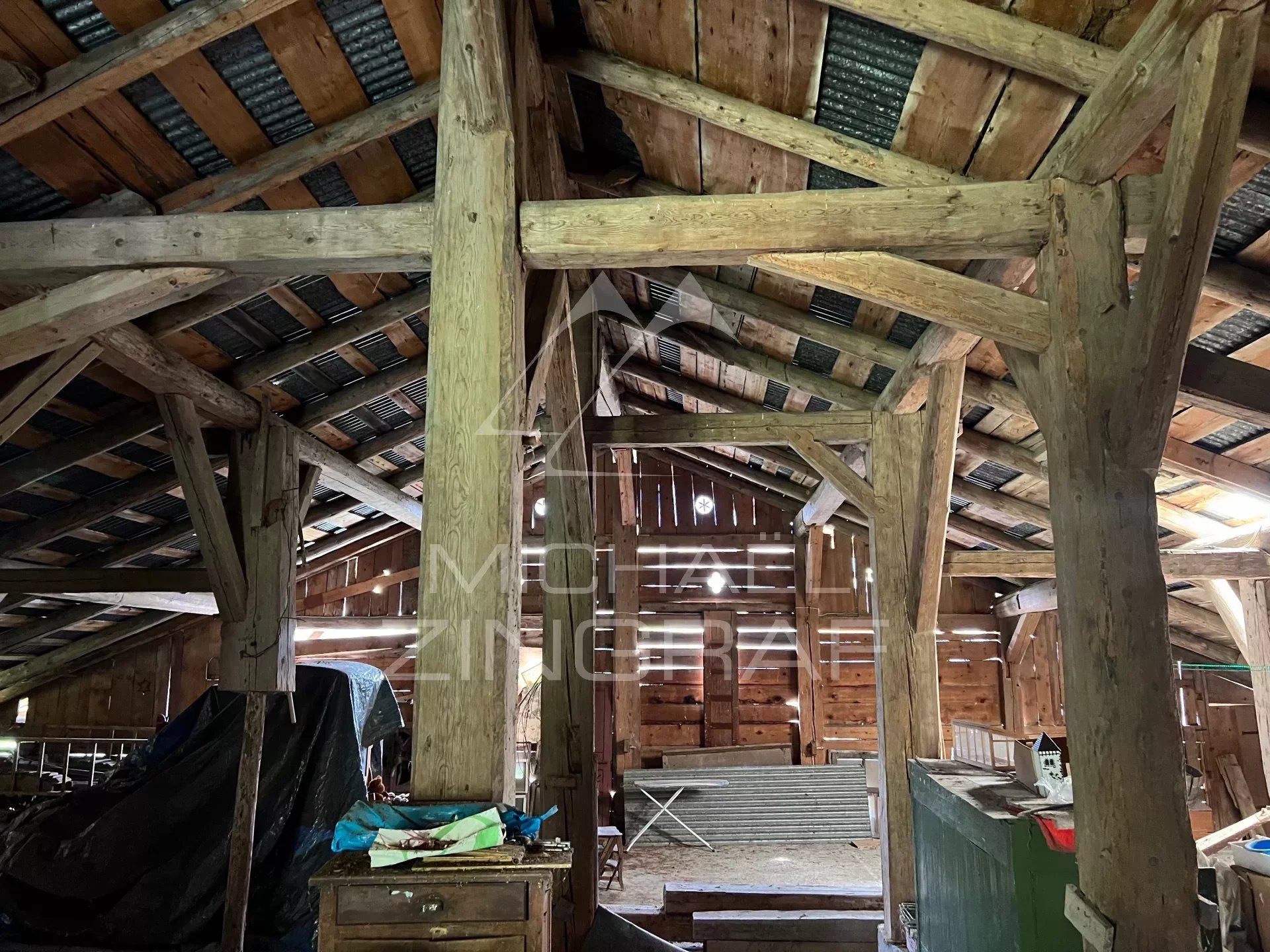 Ferme ancienne - Vue panoramique Mont Blanc - Potentiel de rénovation / transformation