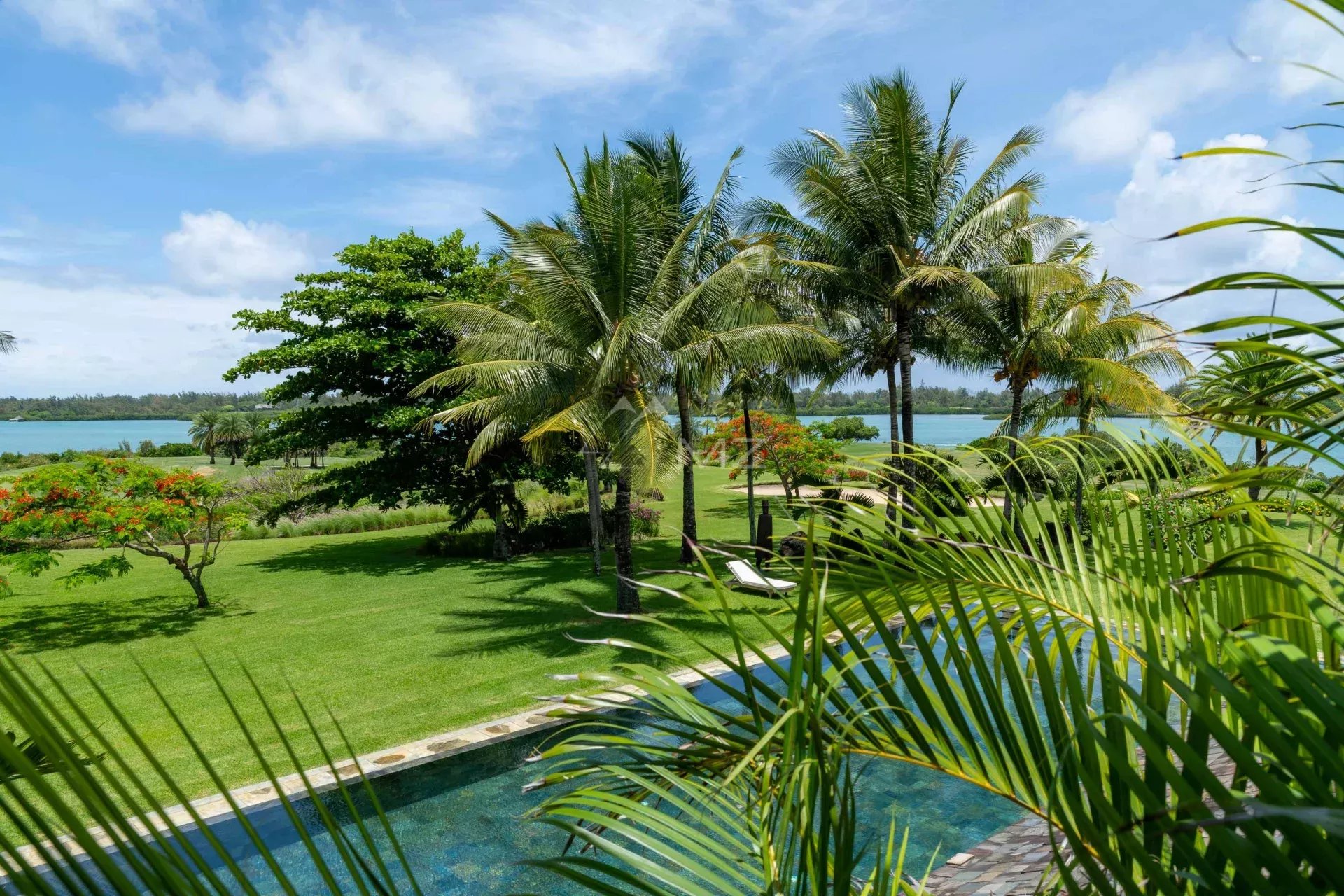 Ile Mauritius - Villa Füße im Wasser - Beau-Champ