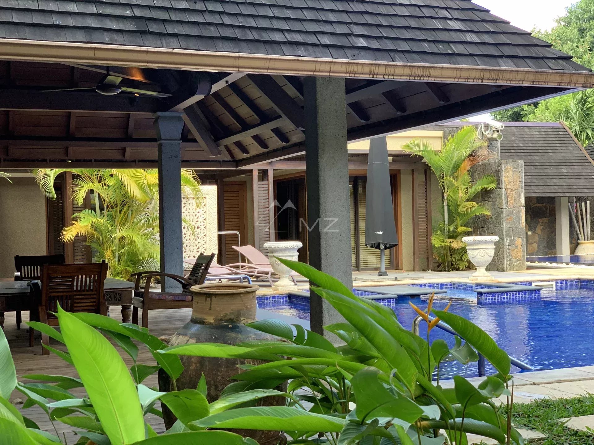 Mauritius - Sumptuous villa at Pointe aux canonniers