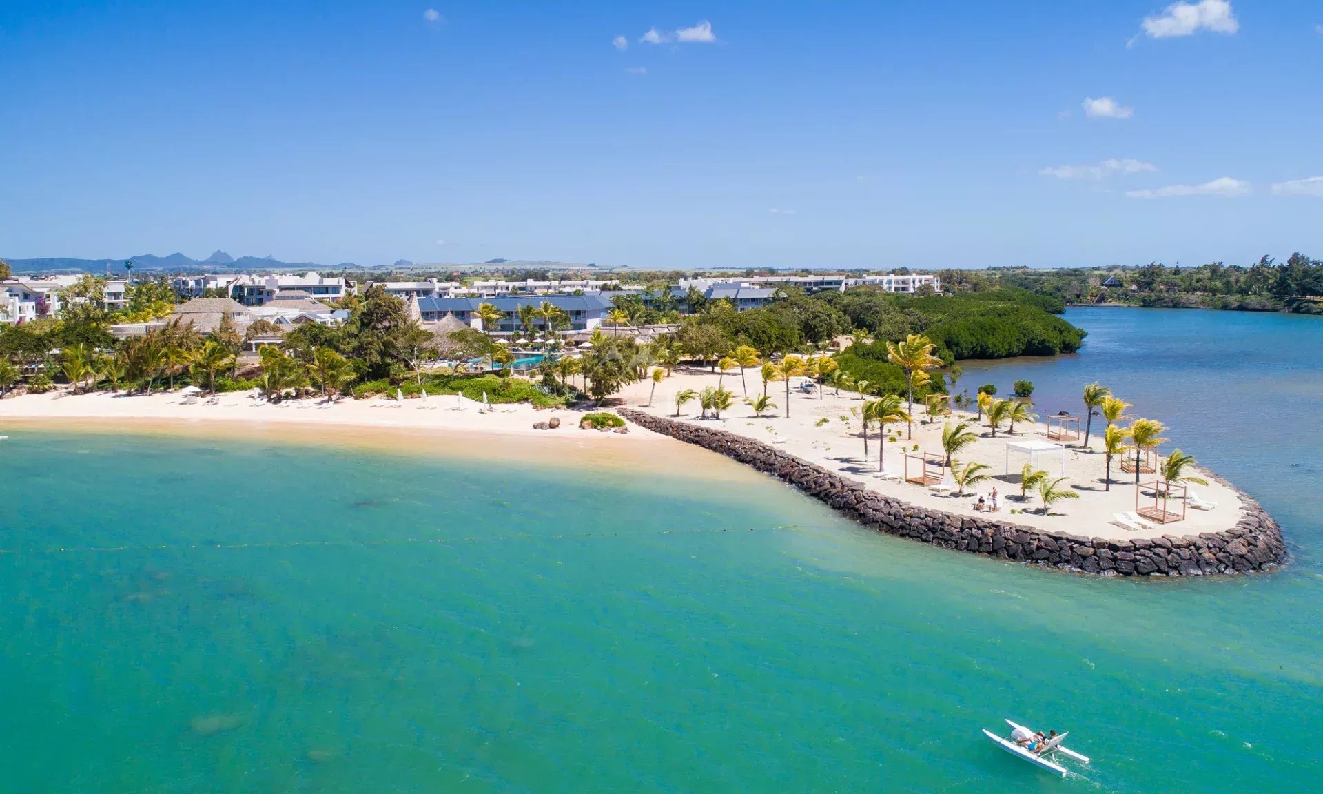 Mauritius - Palmea villa zeezicht