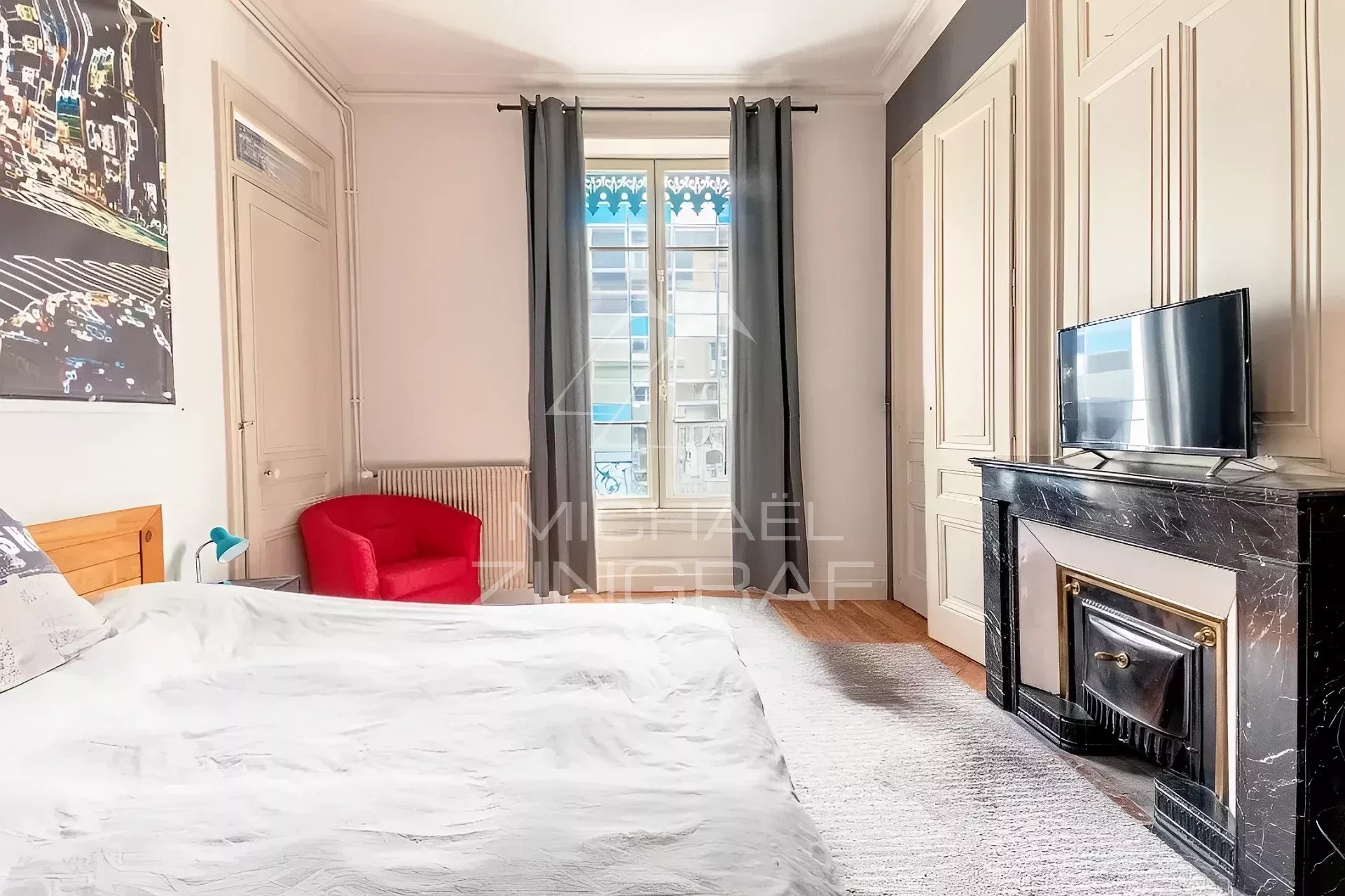 Superbe appartement d'angle, Haussmannien, avec belle vue sur le Rhône et Fourvière