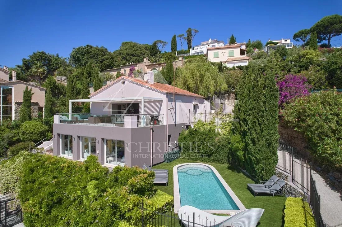 Proche Cannes - Golfe-Juan - superbe villa moderne avec vue mer panoramique