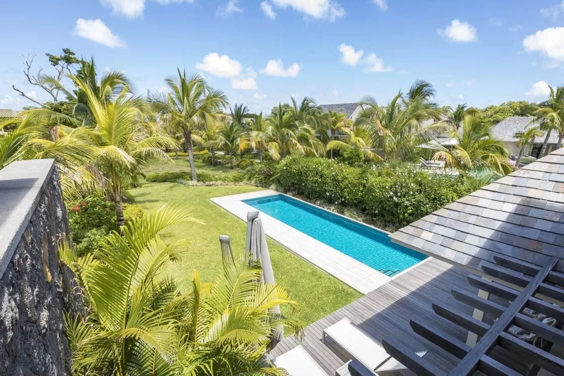 Ile Maurice - Villa duplex de 3 chambres, belle vue golf dégagée