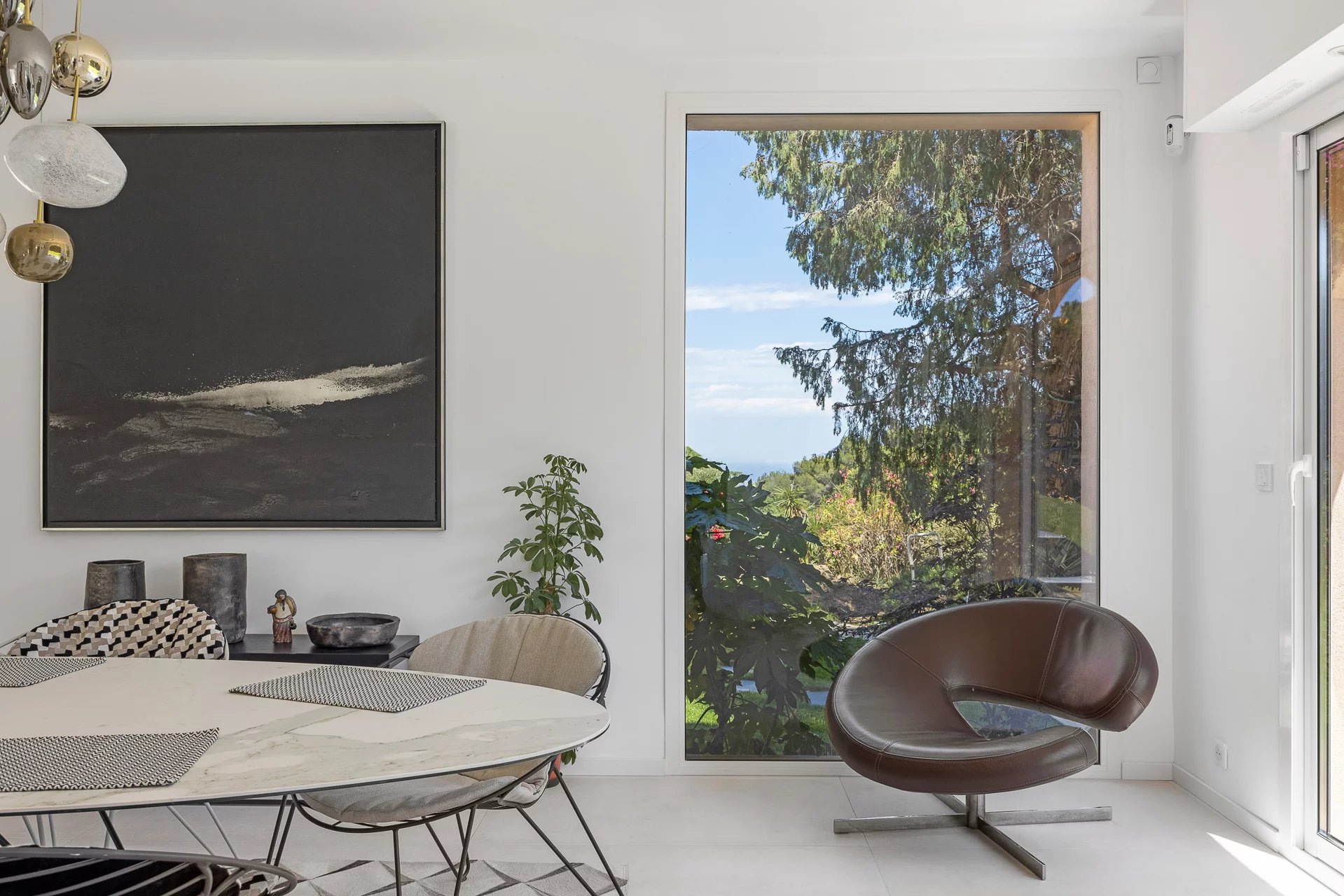 Hauteurs de Cannes - Maison de famille - Vue panoramique mer et jardin