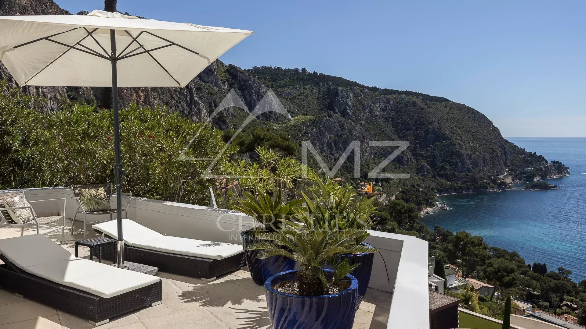 Èze - Splendide villa contemporaine avec vue mer panoramique