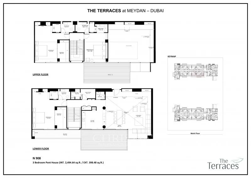 Luxury duplex penthouse - 3 bedroom + maids