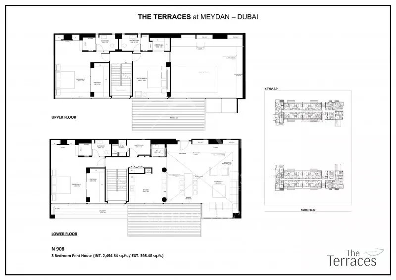 Luxury duplex penthouse - 3 bedroom + maids