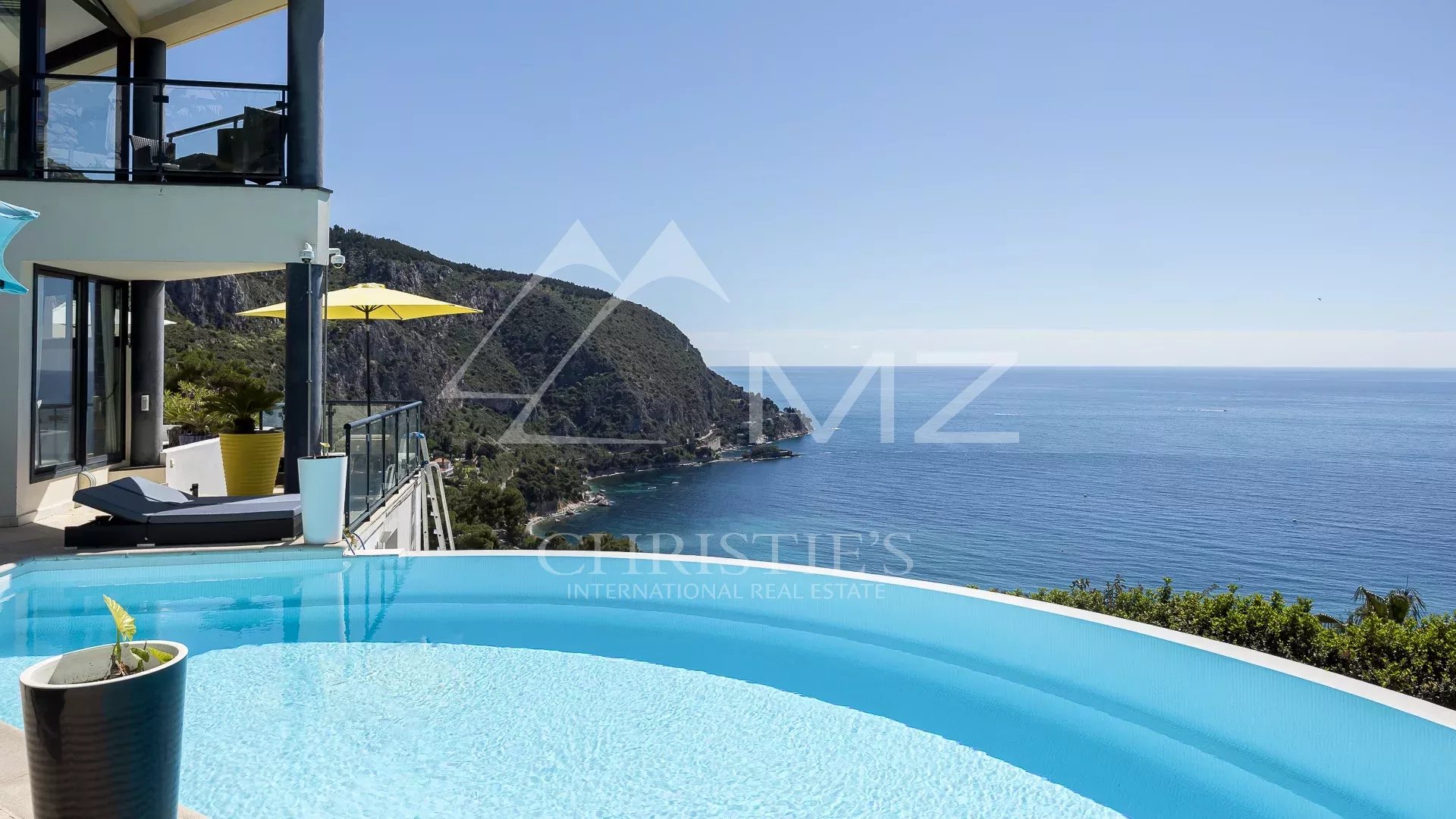 Èze - Splendide villa contemporaine avec vue mer panoramique