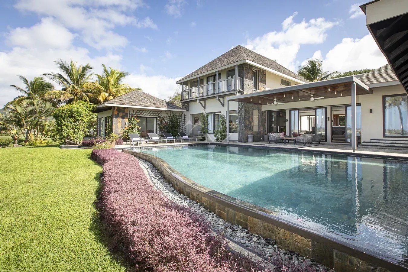 Mauritius - Villa Lunea - Panoramische Aussicht auf Lagune und Golf