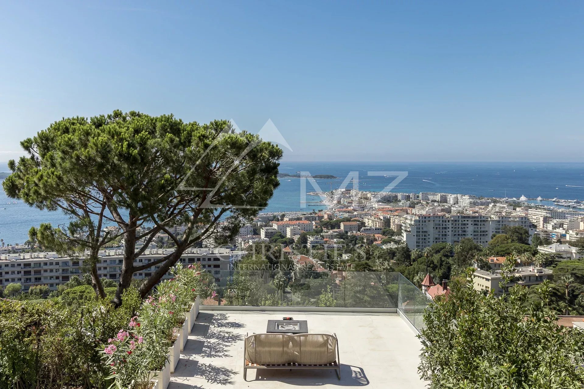 Cannes - Superbe villa vue mer panoramique