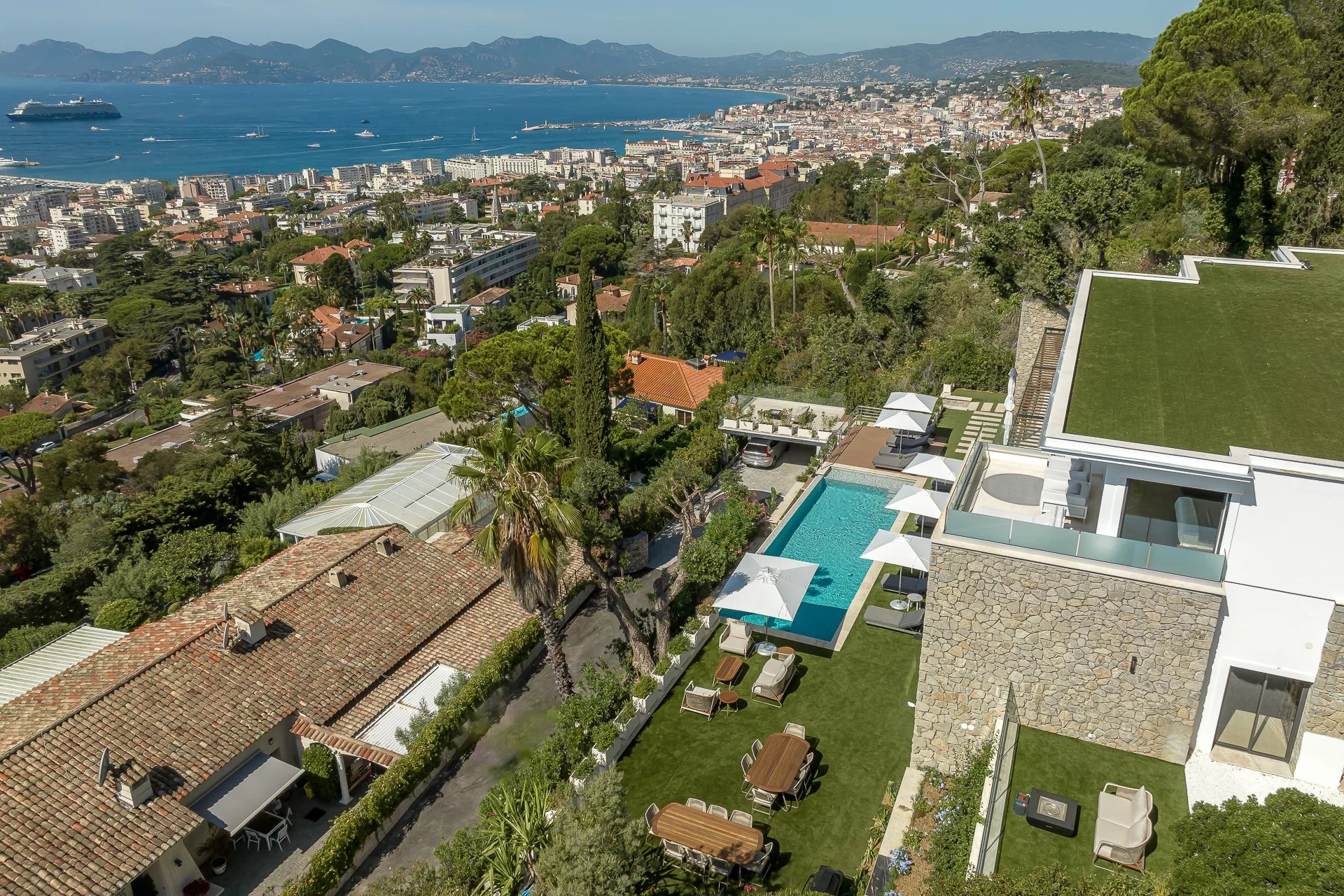 Cannes - Superbe villa vue mer panoramique