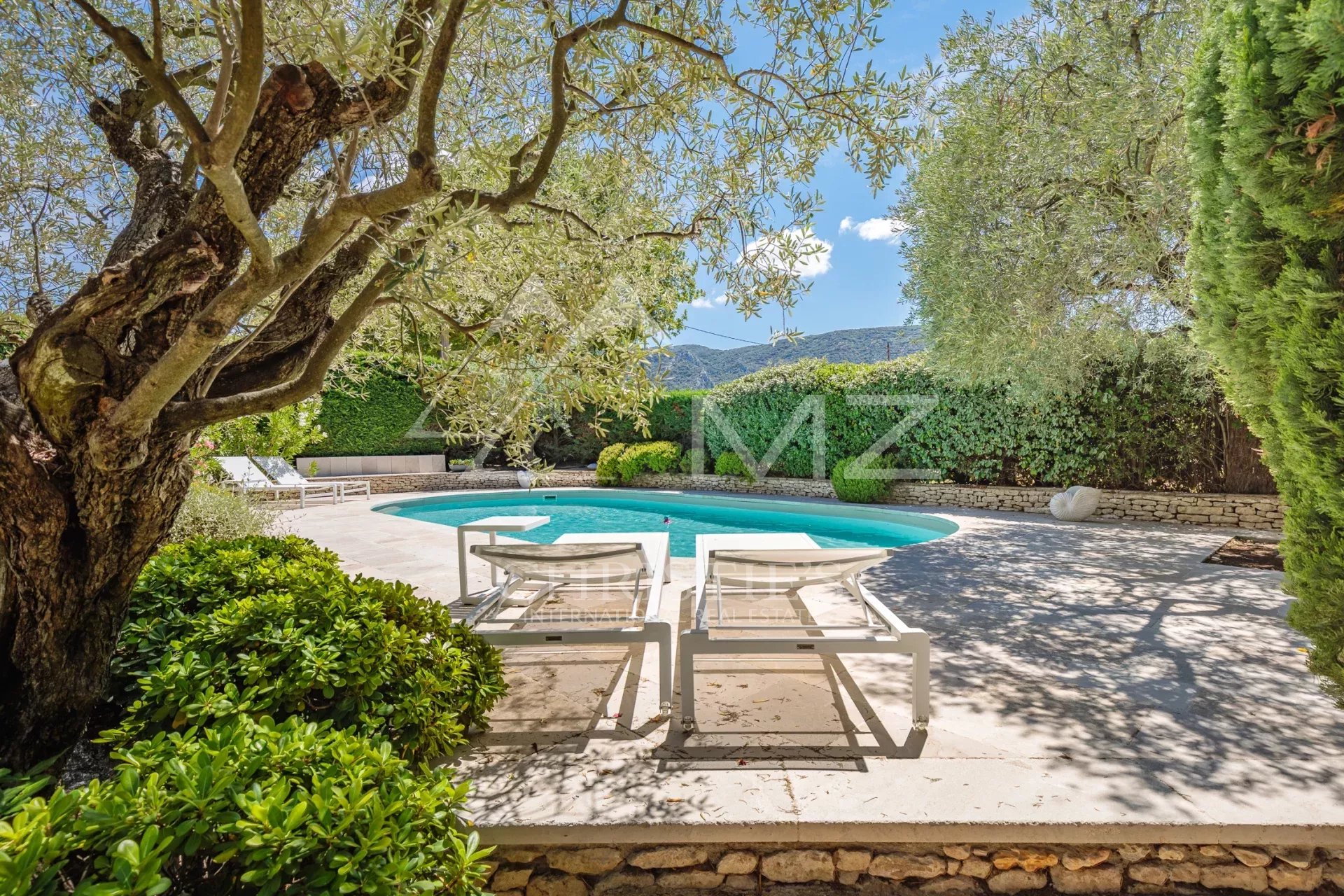 Luberon - Charming stone built house with pool