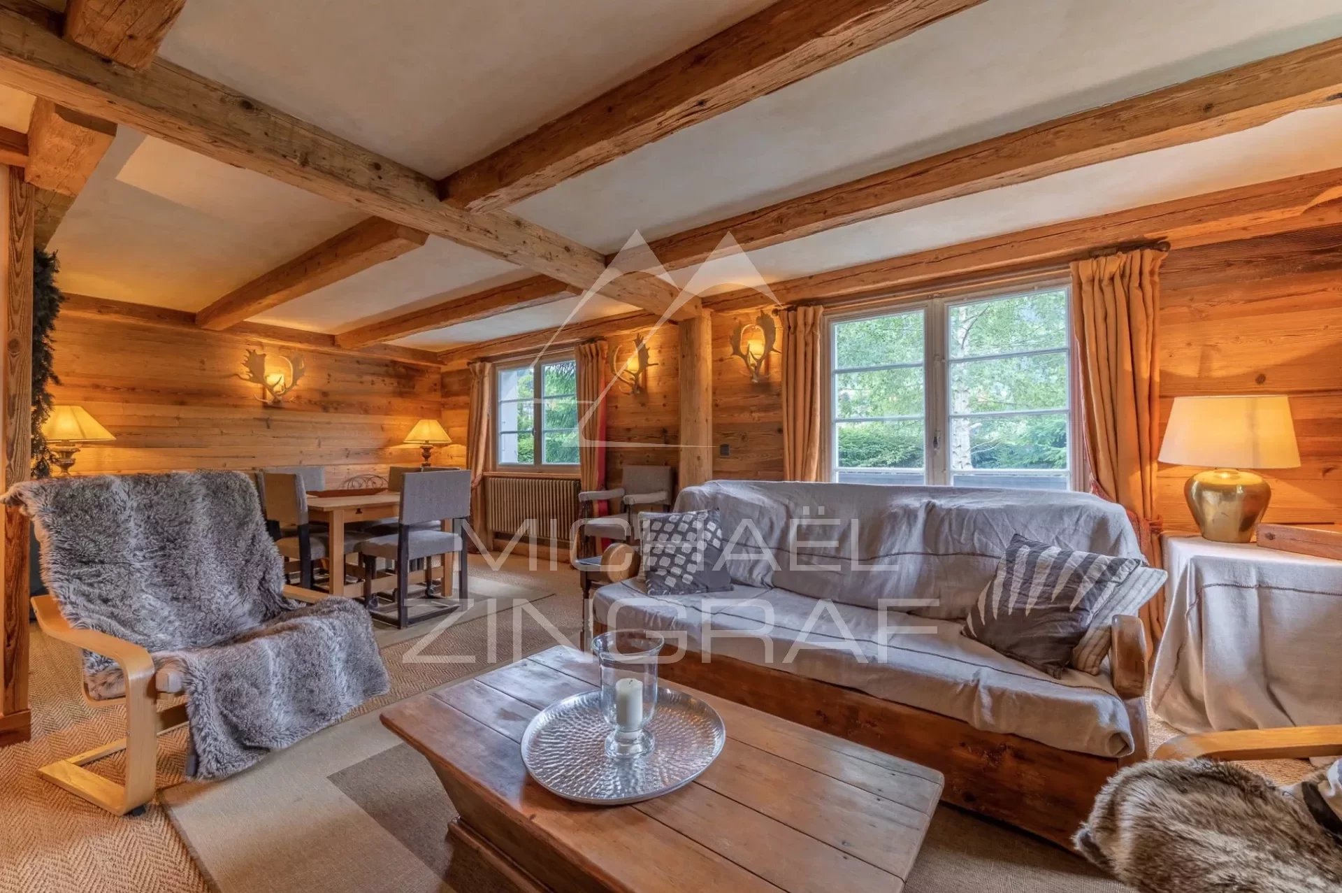 Chalet mit Charme - Coup de coeur - Centre Megève - Postkarten-Panoramablick