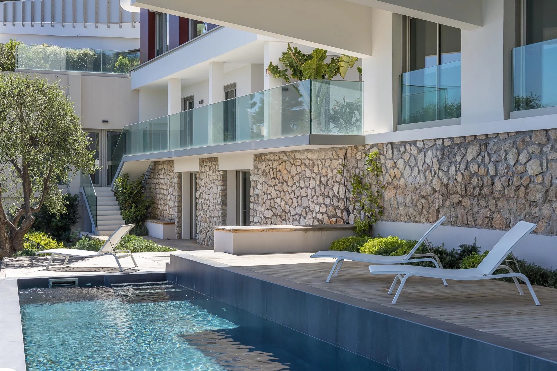 Villefranche sur Mer - Villa contemporaine luxueuse avec vue mer sur la baie