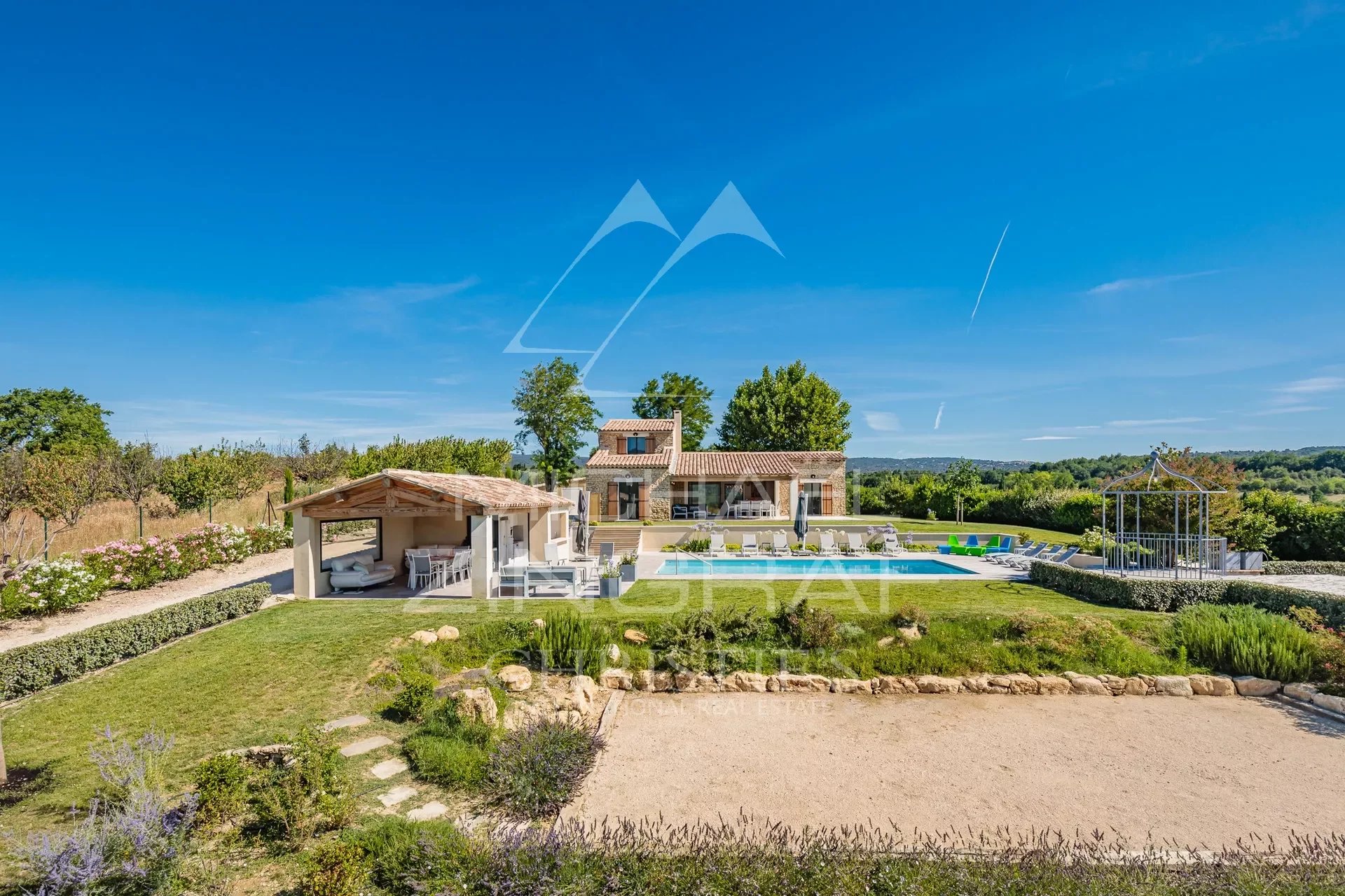 Gordes - Belle maison de vacances avec piscine chauffée et vue exceptionnelle sur le Luberon