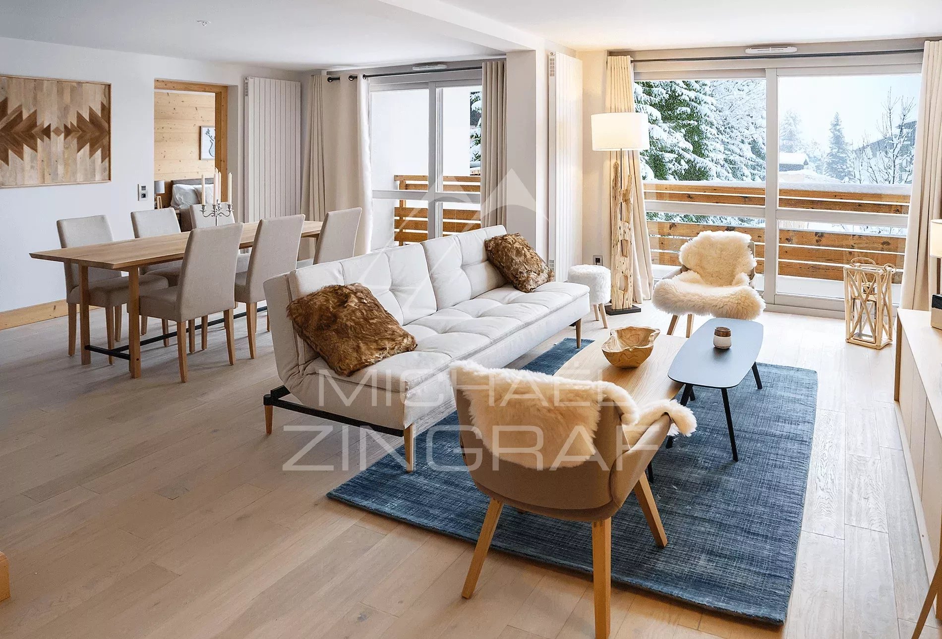 Megève Rochebrune Three-room apartment - Four-room apartment possible