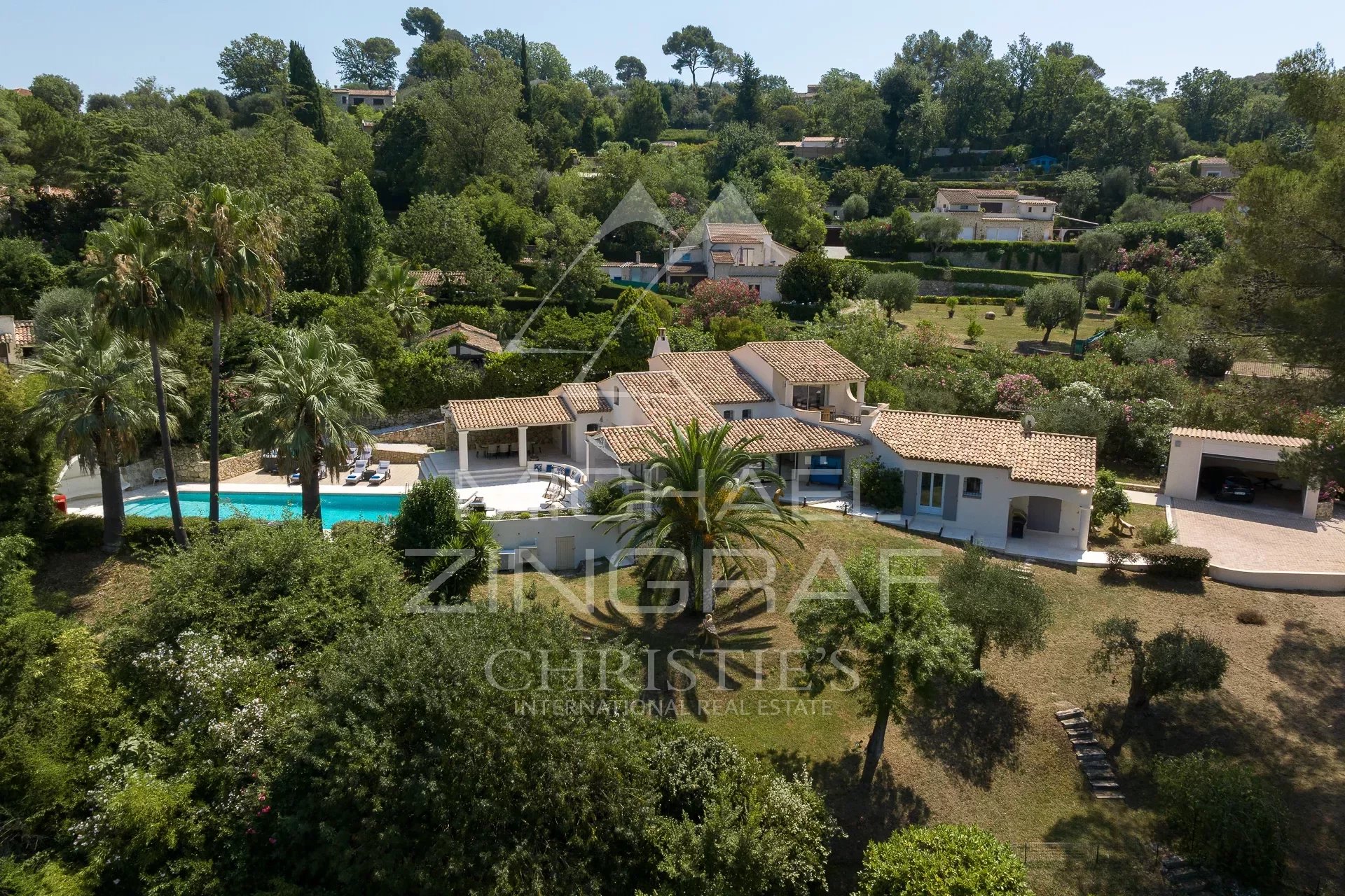 Mougins - Renovierte Villa mit Blick auf das alte Dorf von Mougins - 4 Schlafzimmer