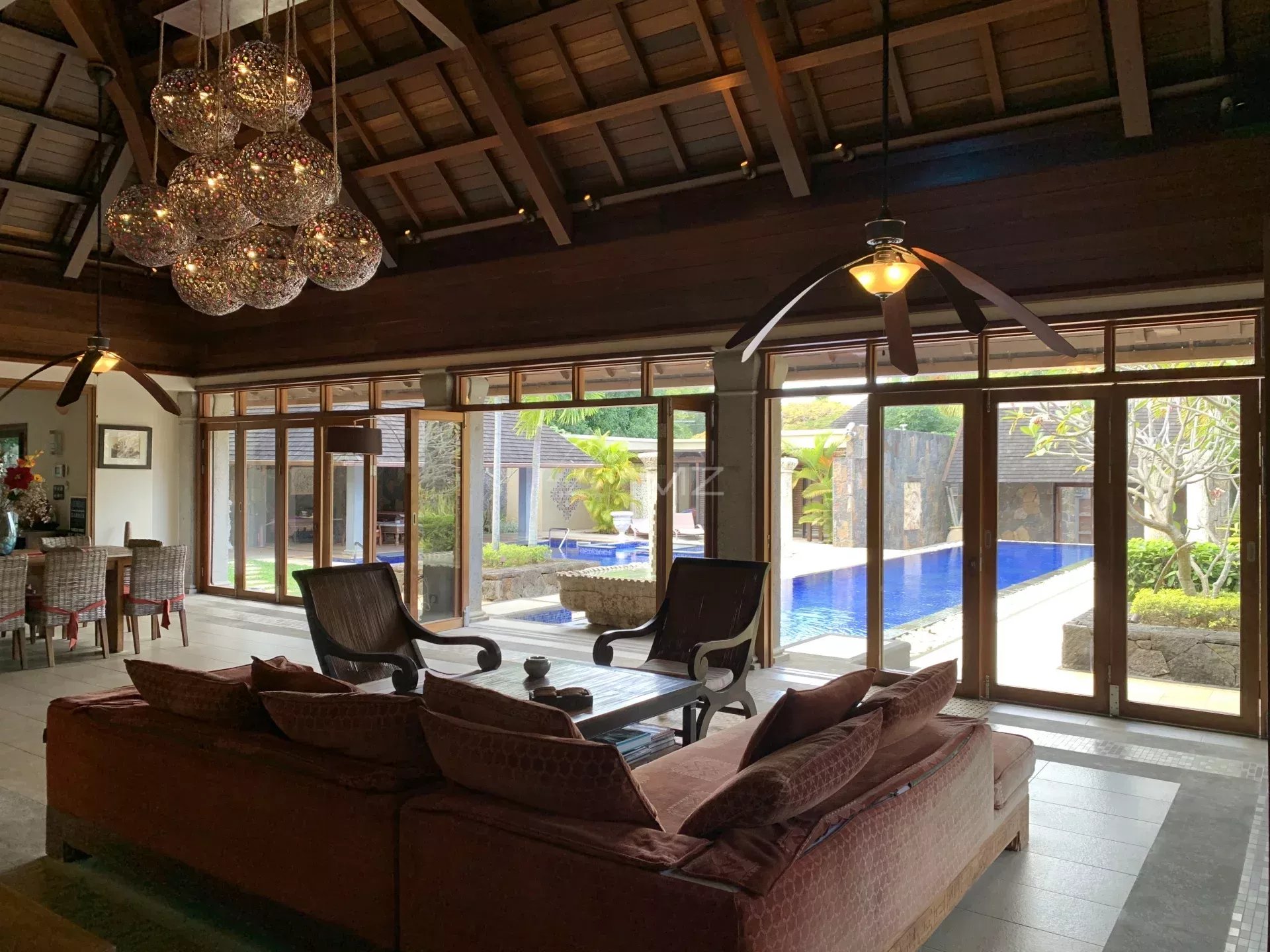 Mauritius - Sumptuous villa at Pointe aux canonniers