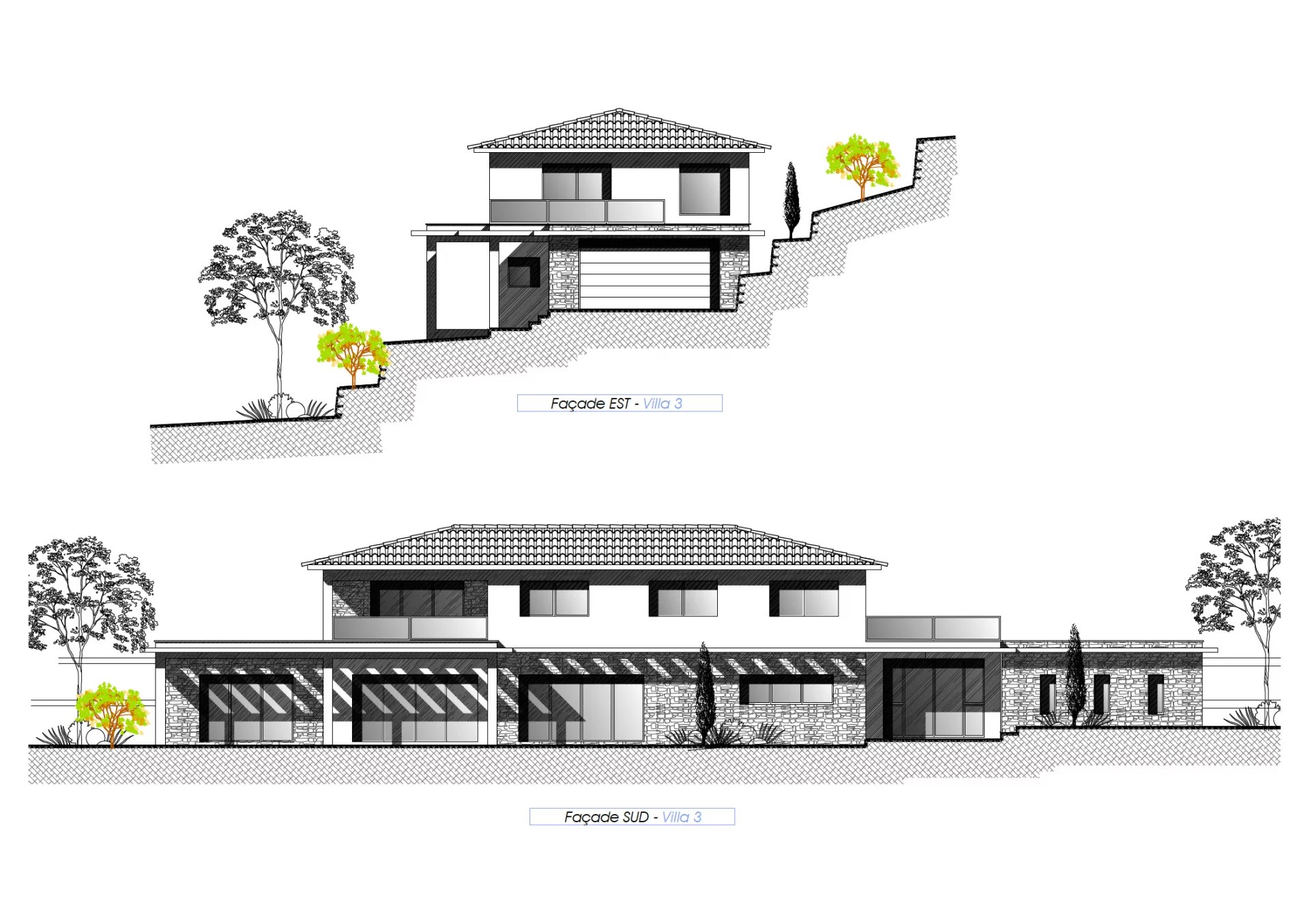 Contemporaine avec vue mer exceptionnelle