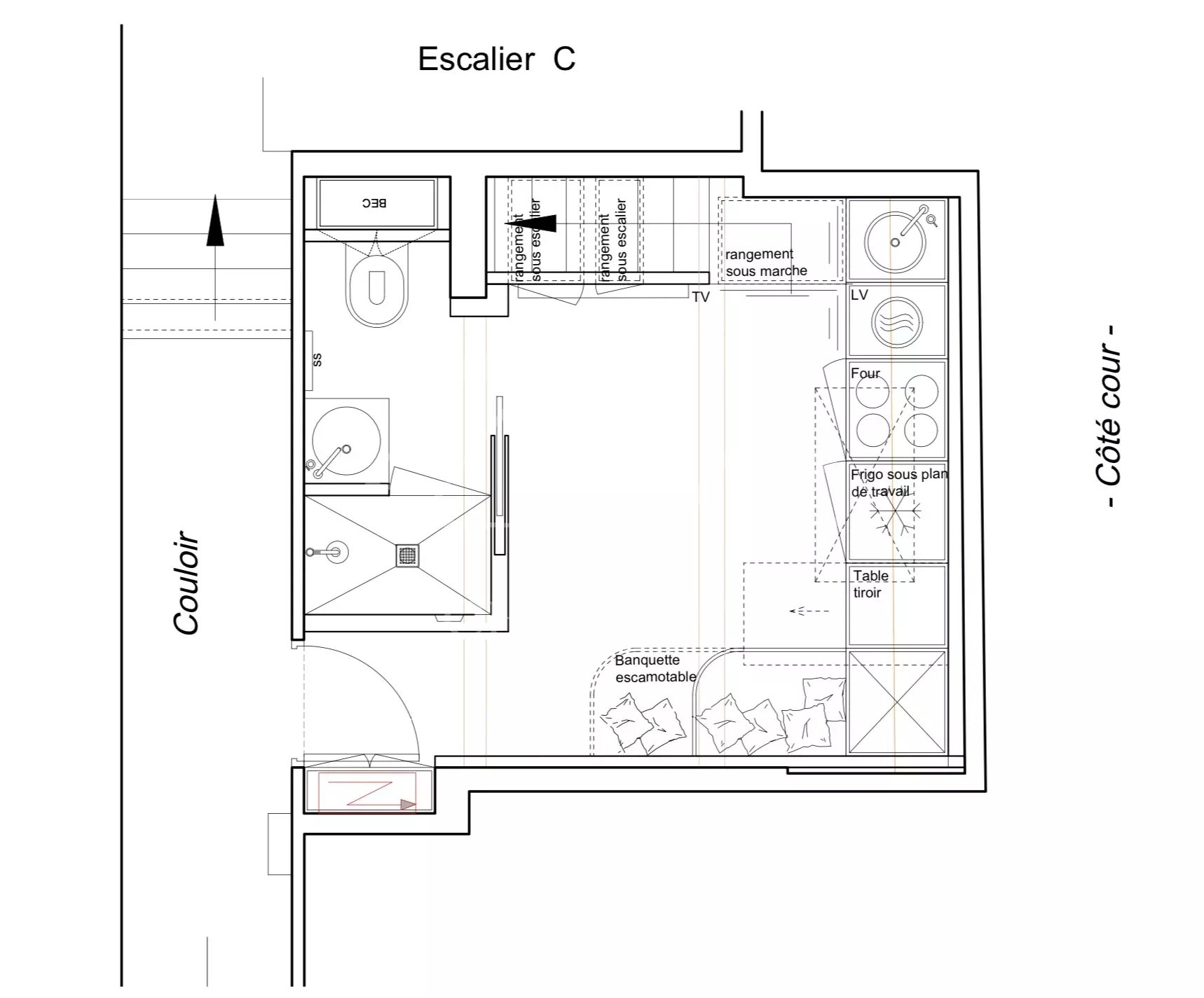 Studio - Refait à neuf - Ascenseur - Odéon