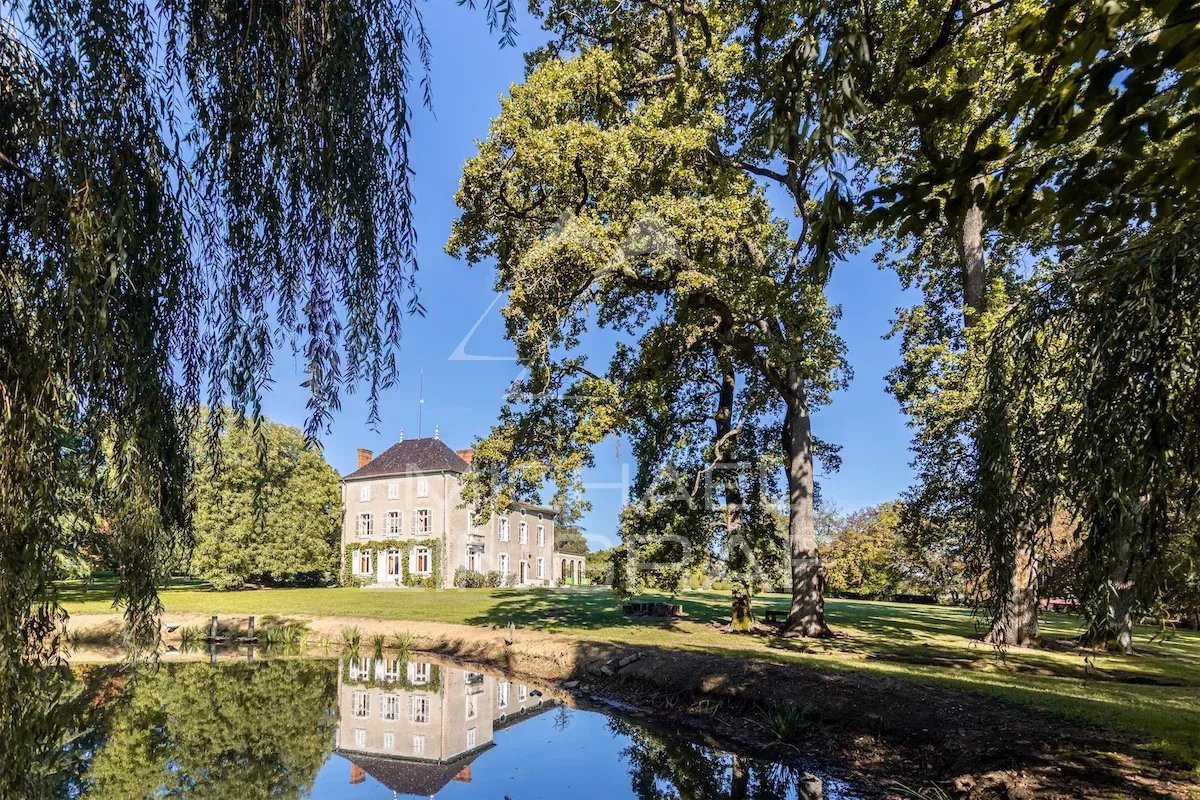 Castle built over several centuries, with a pond, swimming pool, magnificent property.