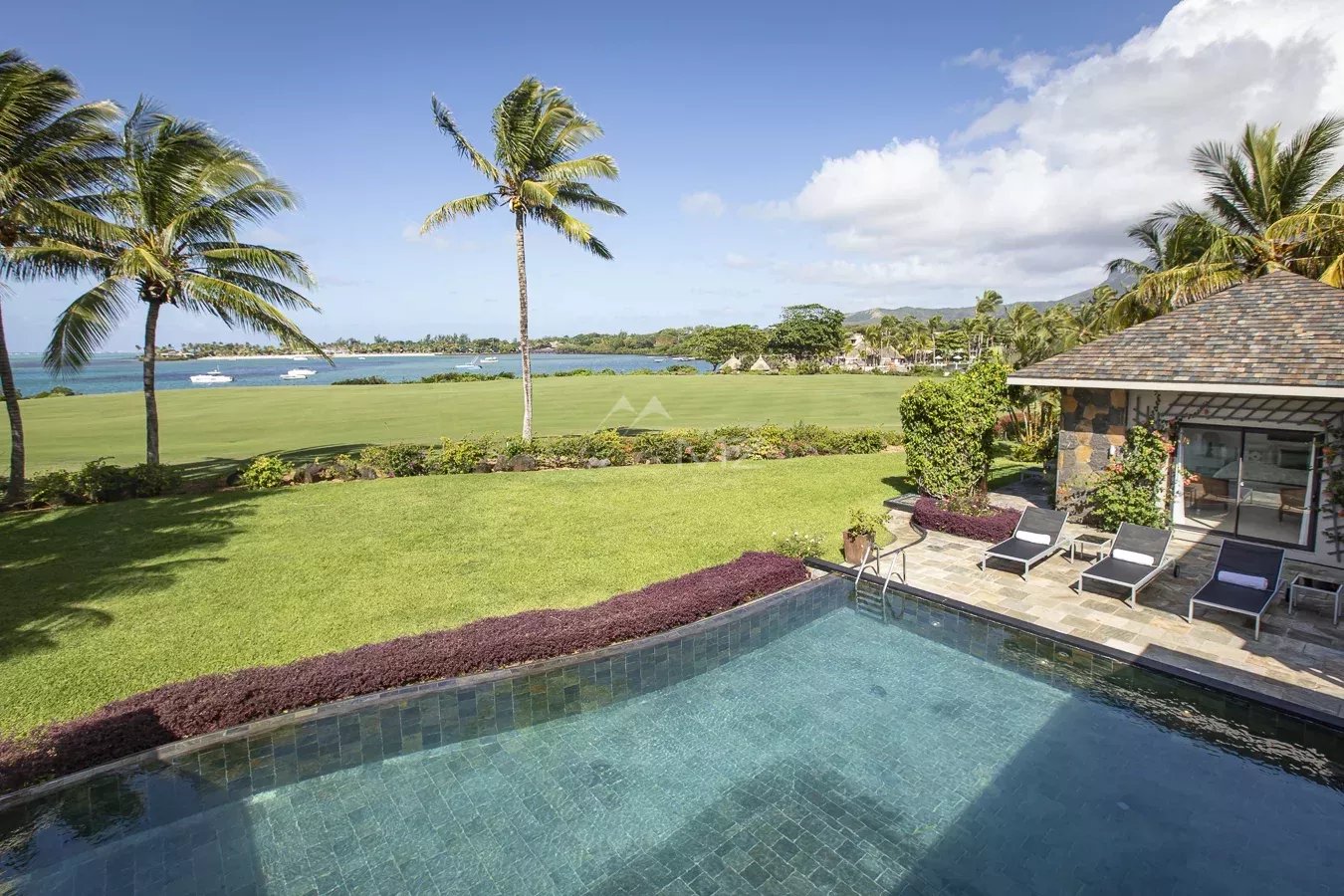 Mauritius - Villa Lunea - Panoramische Aussicht auf Lagune und Golf