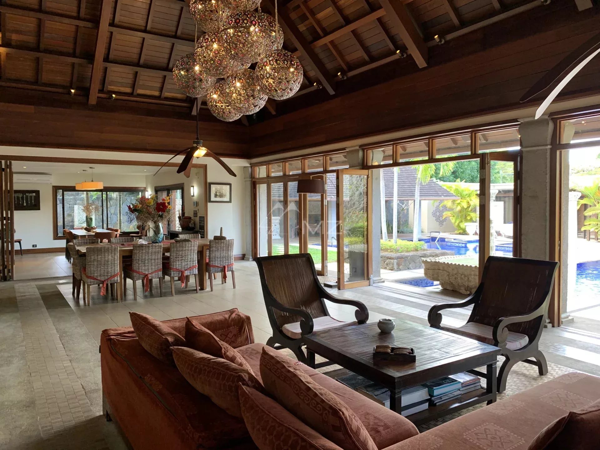 Mauritius - Sumptuous villa at Pointe aux canonniers