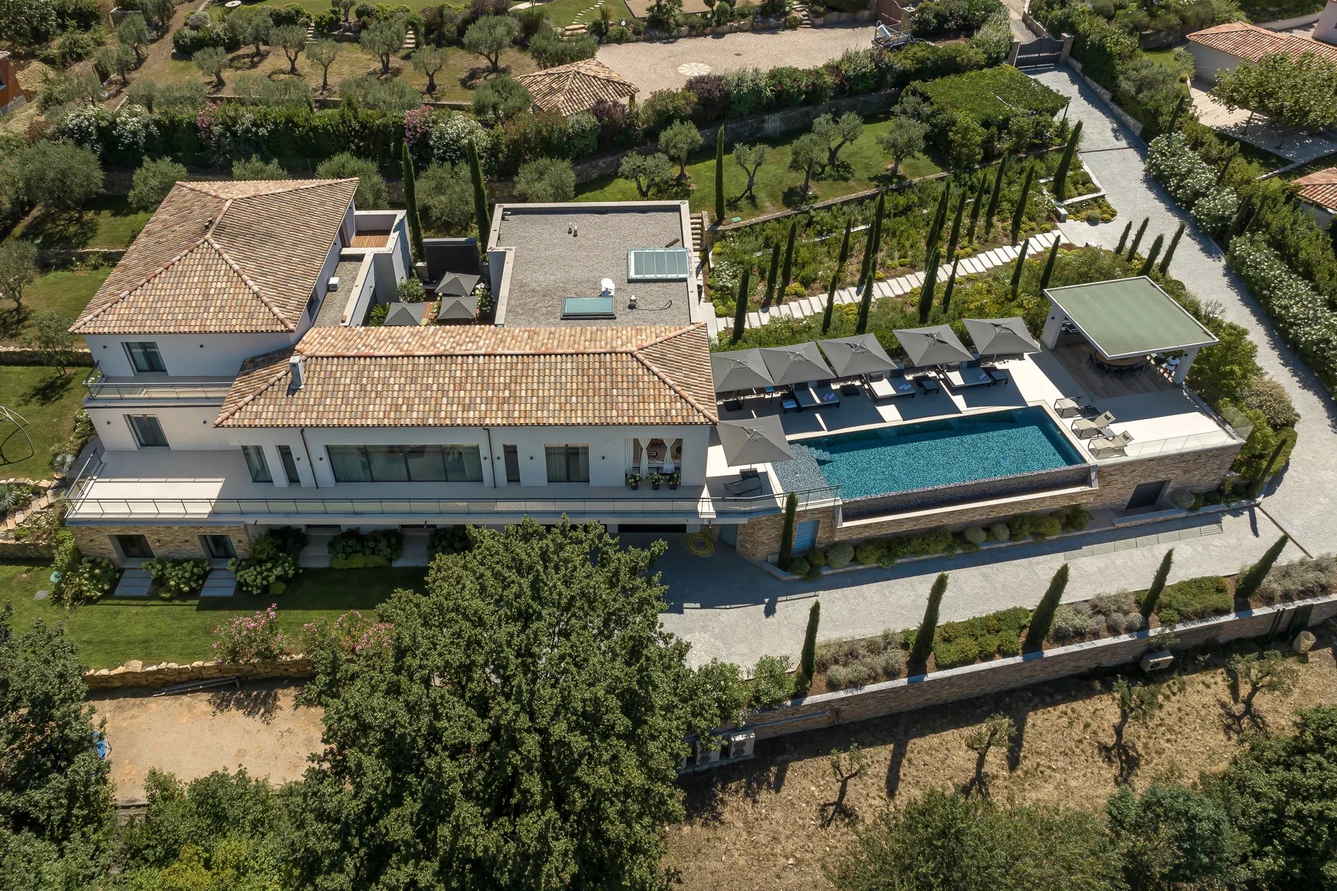 Villa neuve contemporaine - Valbonne village - 6 chambres