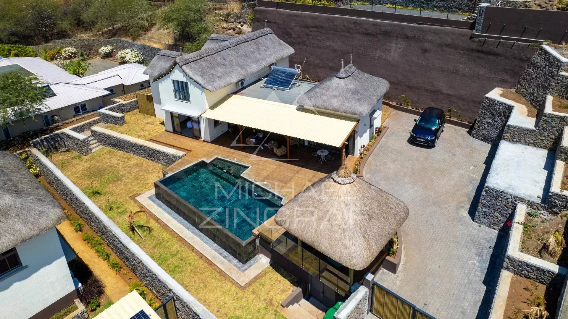 Villa avec vue mer et montagnes à Tamarin