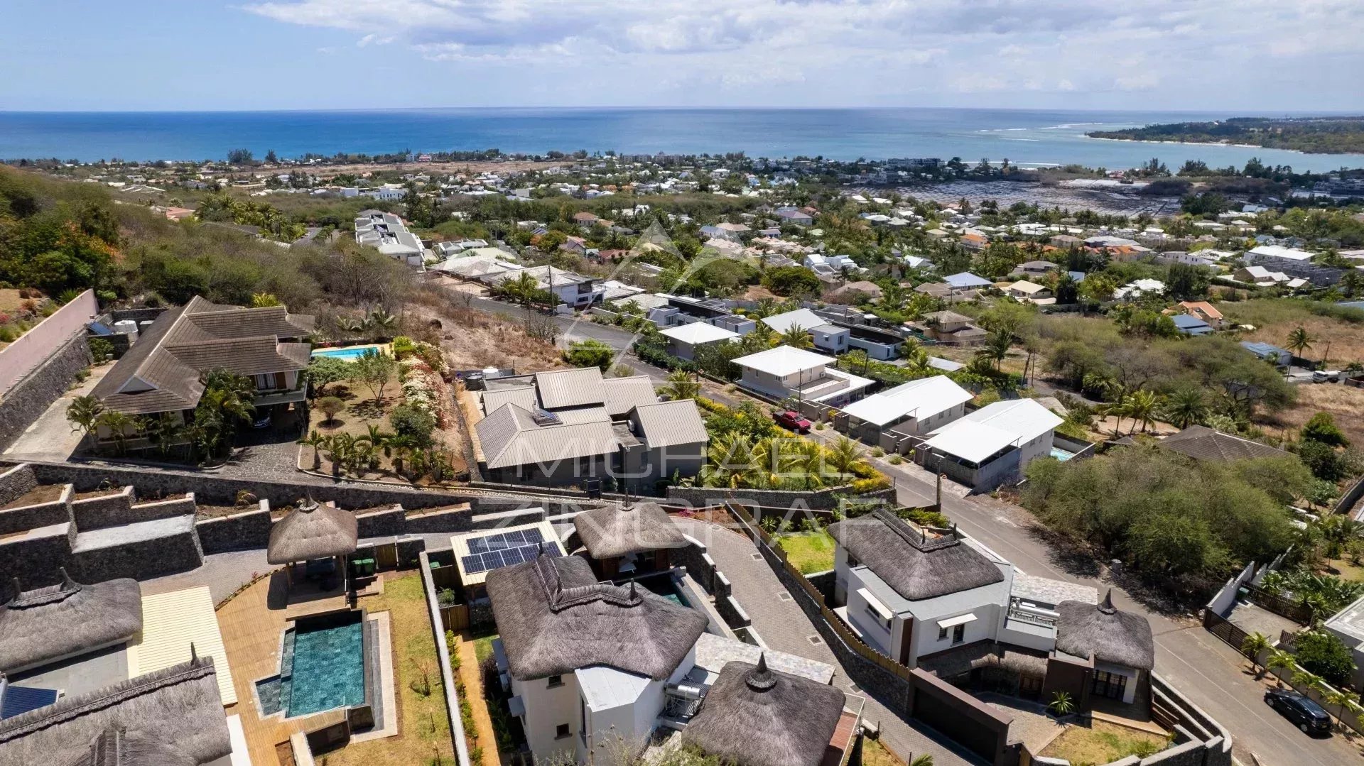 Villa avec vue mer et montagnes à Tamarin