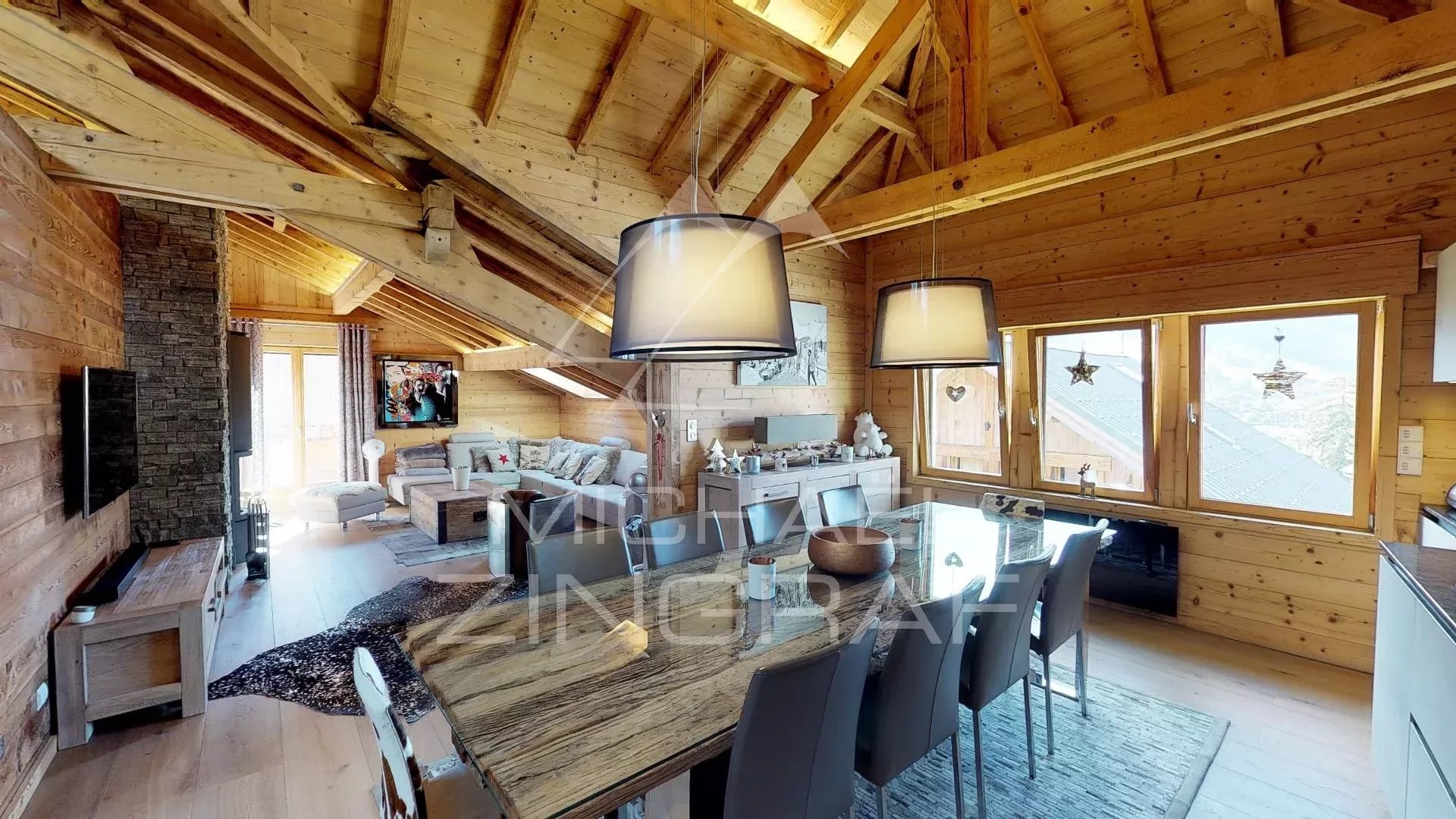 Duplex-Penthouse - Zentrum von Megève - Aufenthalt Kathedrale